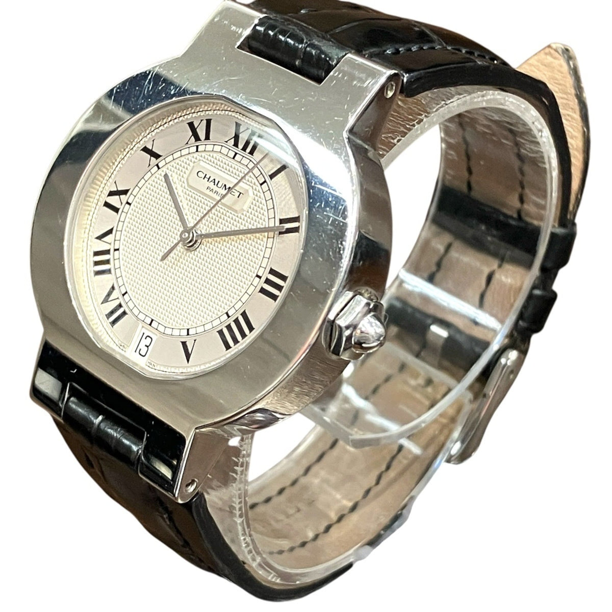 Chaumet Ronde Silber Zifferblatt 35 mm Uhr