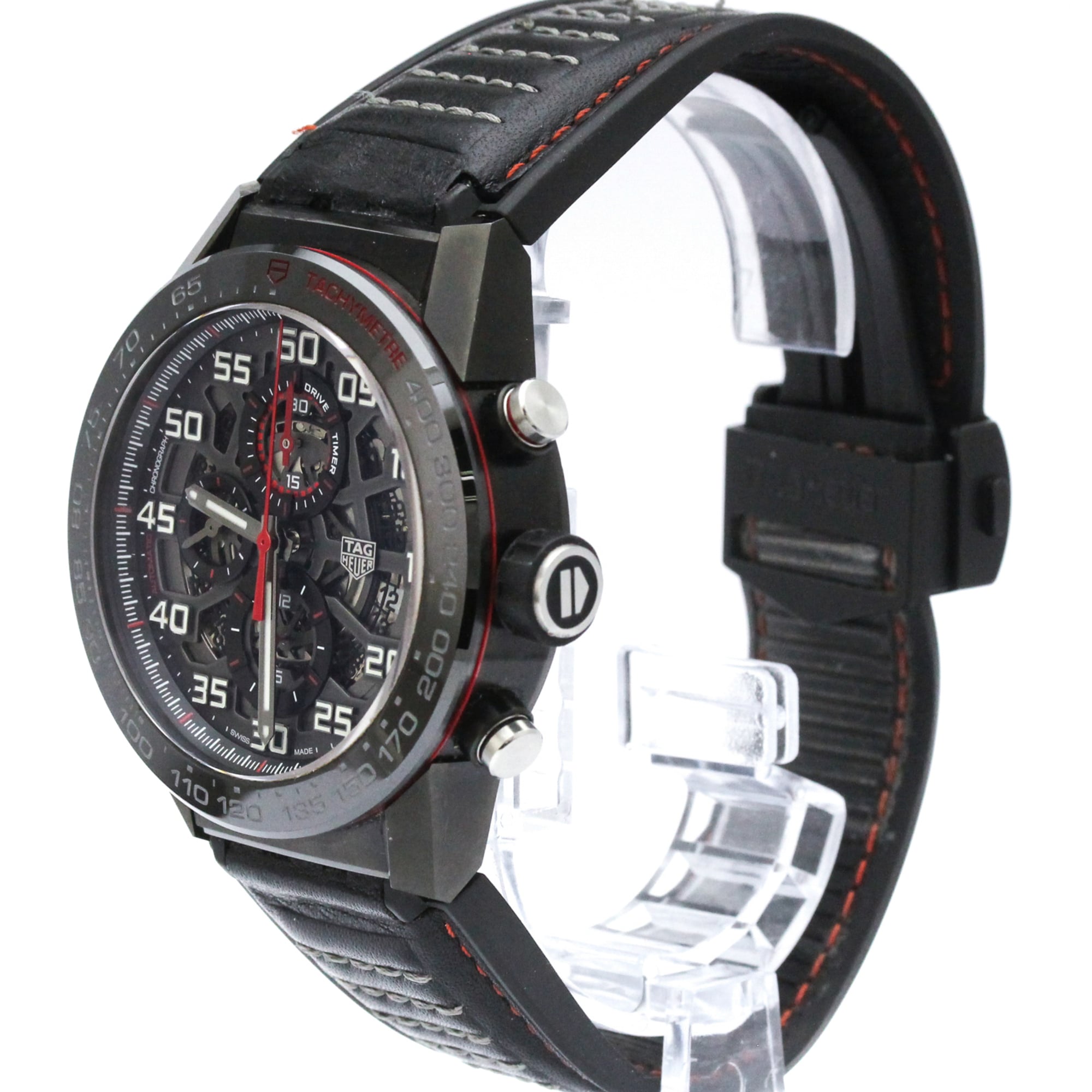 TAG Heuer Carrera CAR2A1H Black Dial 45mm Watch