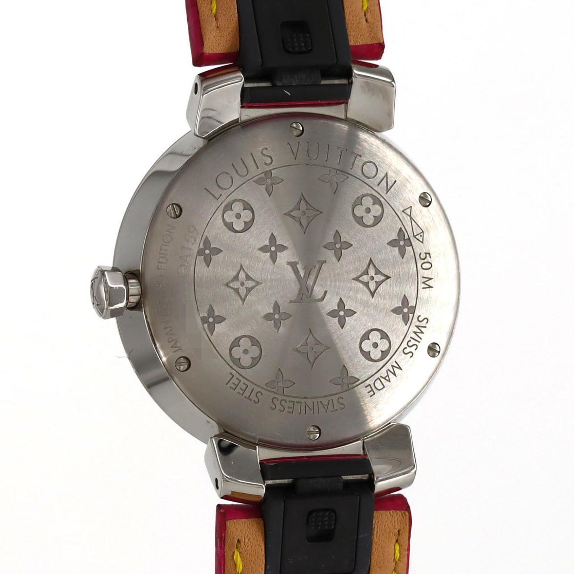 Louis Vuitton Tambour Slim 11P QA159 roestvrijstalen quartzhorloge