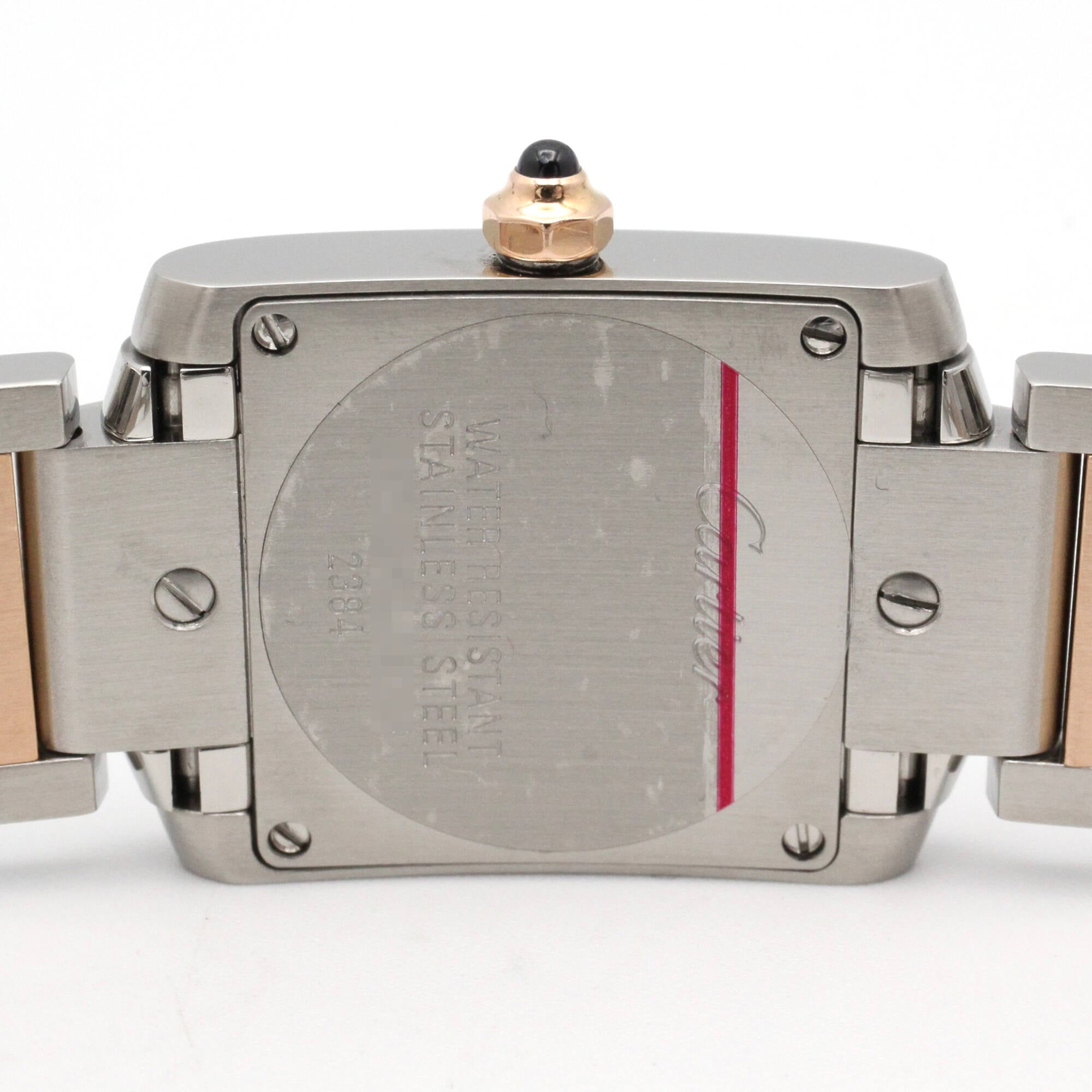 Cartier Tank W51027Q4 Pink Dial 20mm Watch
