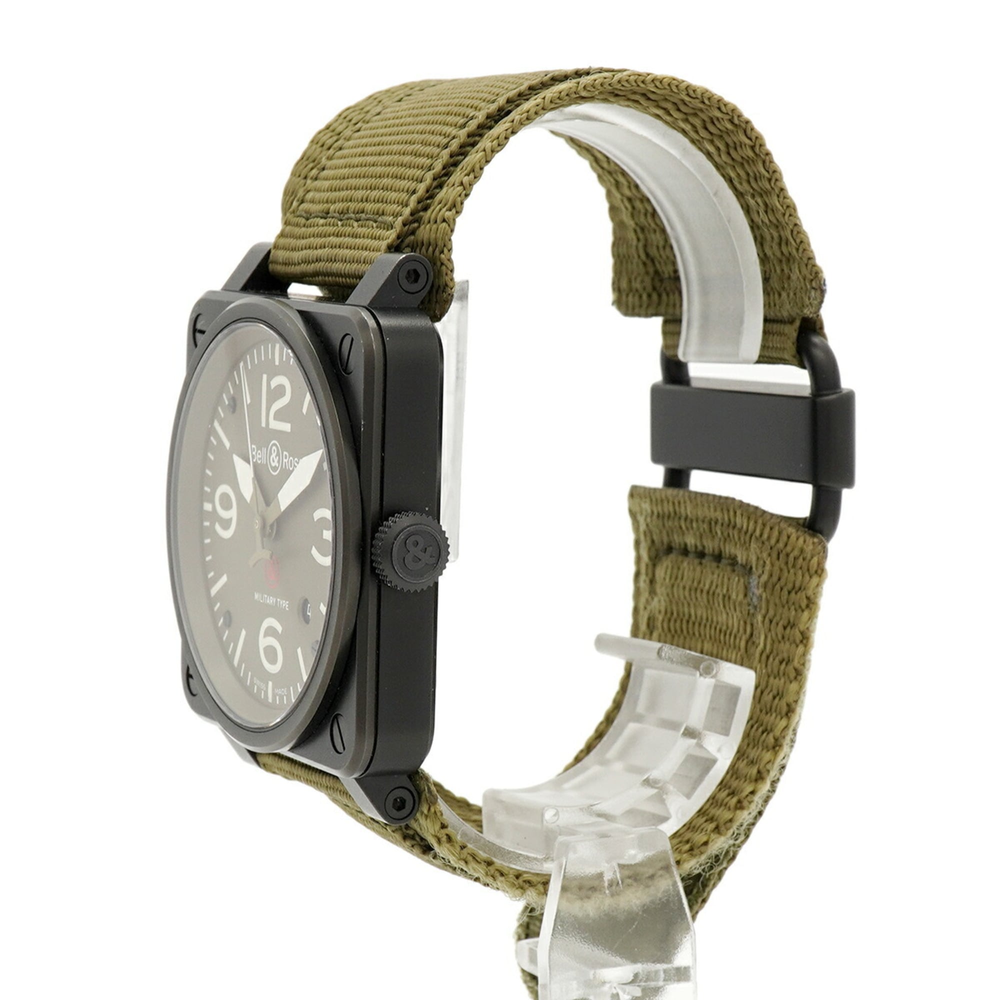 Bell & Ross BR 03-92 Military Type BR0392-MIL-CE Green Dial Men's Watch