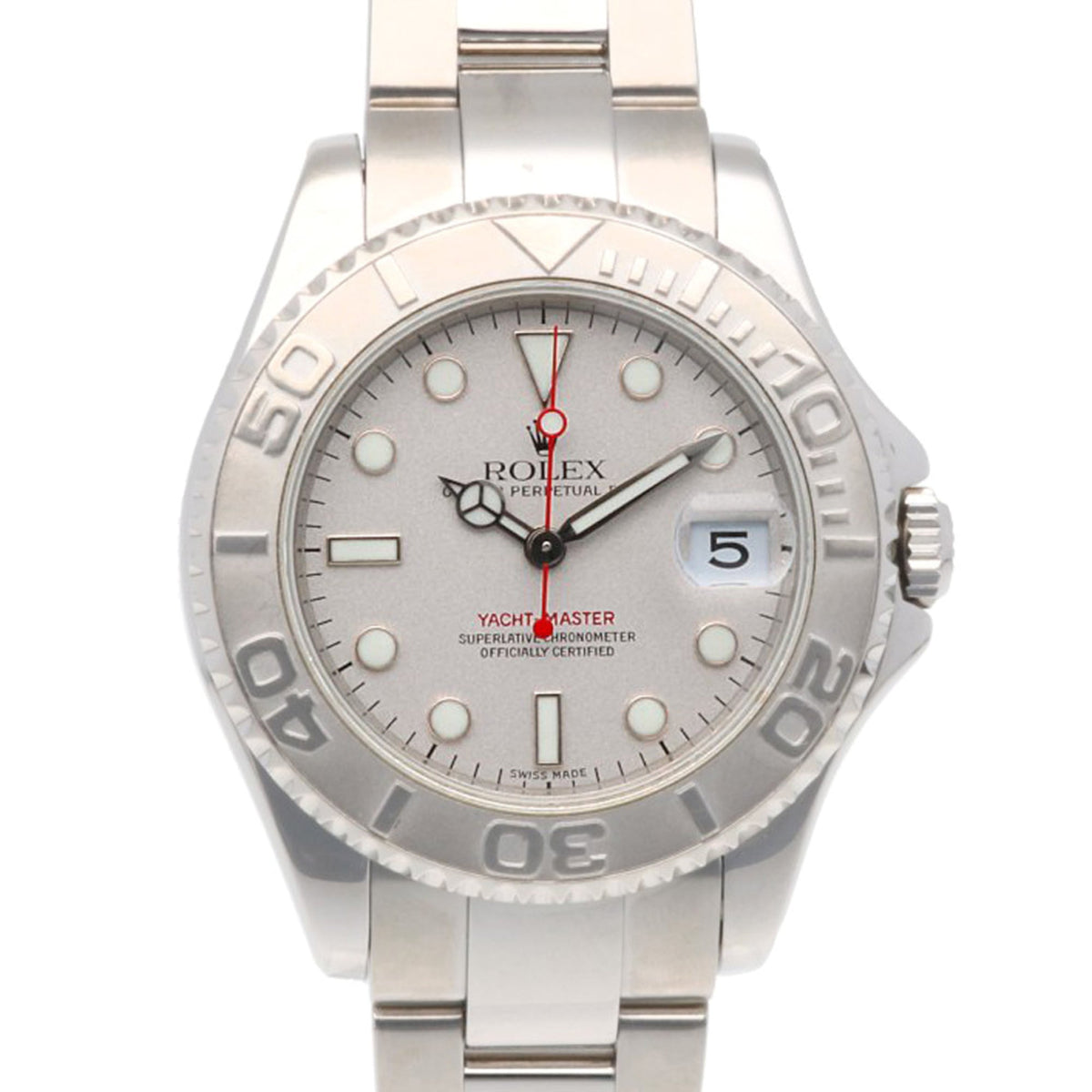 Rolex Oyster Perpetual 168622 Silver Dial 37mm Watch
