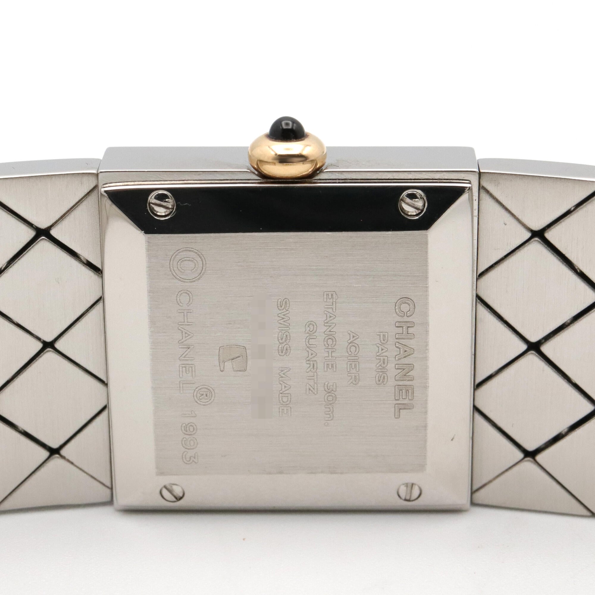 Chanel Matelasse H0475 Black Dial Stainless steel, yellow gold 19mm Watch