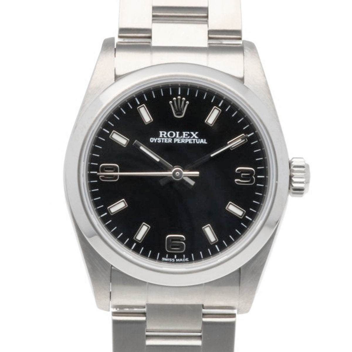 Montre Rolex Oyster Perpetual 77080 Noir Cadran 31 mm
