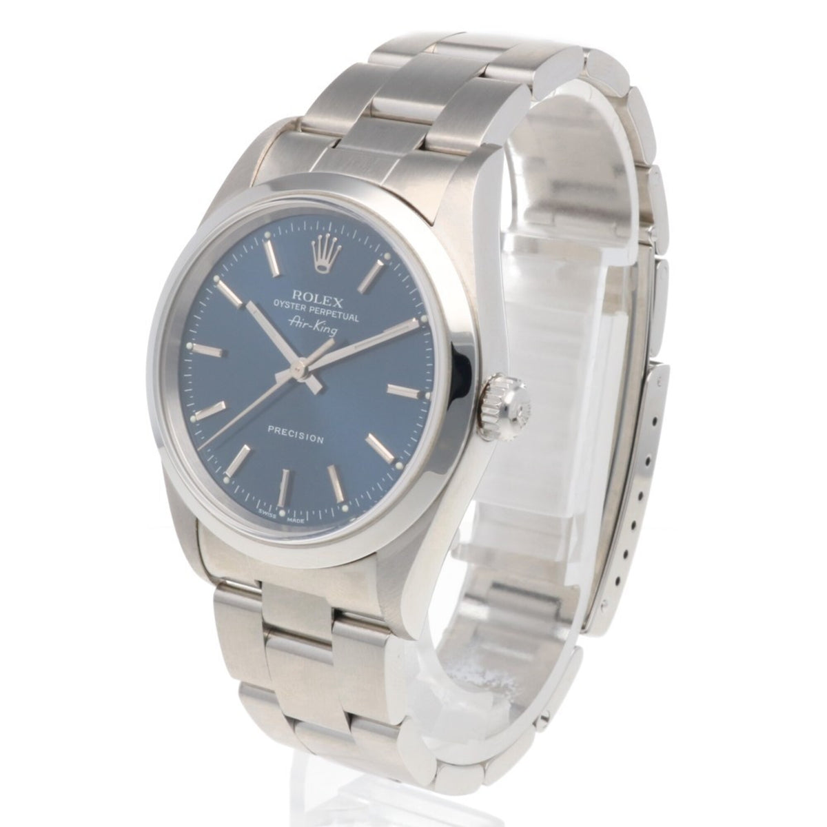 Rolex Air-King Oyster Perpetual 14000 Navy Dial 34mm Watch