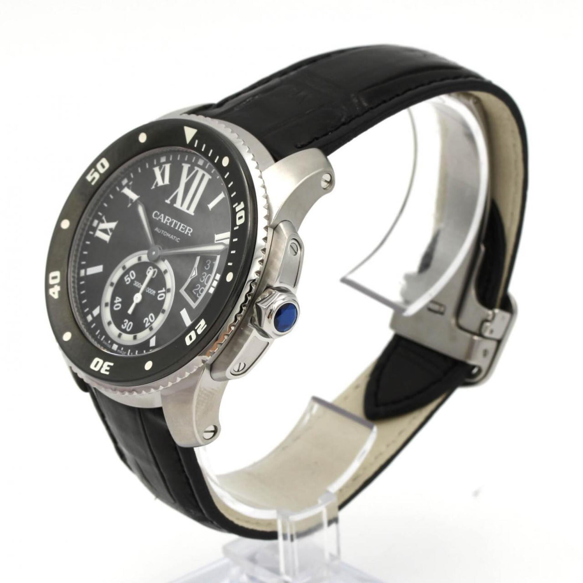 Cartier Calibre de Diver W7100056 Black Dial 42mm Watch