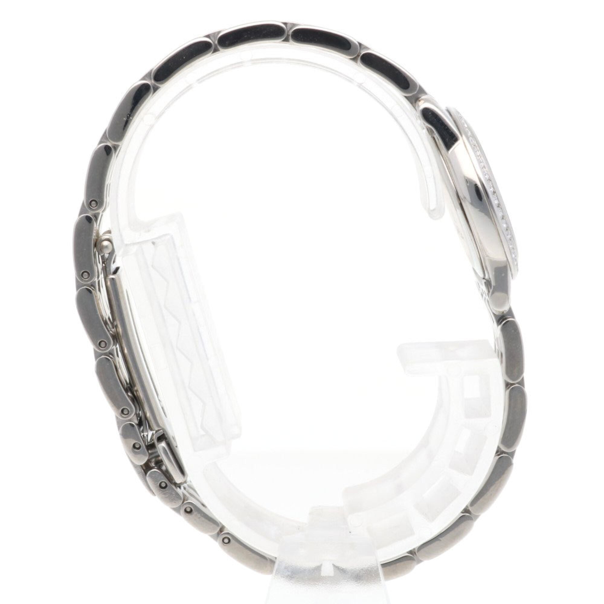 Omega De Ville watch, stainless steel quartz, polished, 59518XXX, ladies', OMEGA, white mother-of-pearl bezel, diamond.