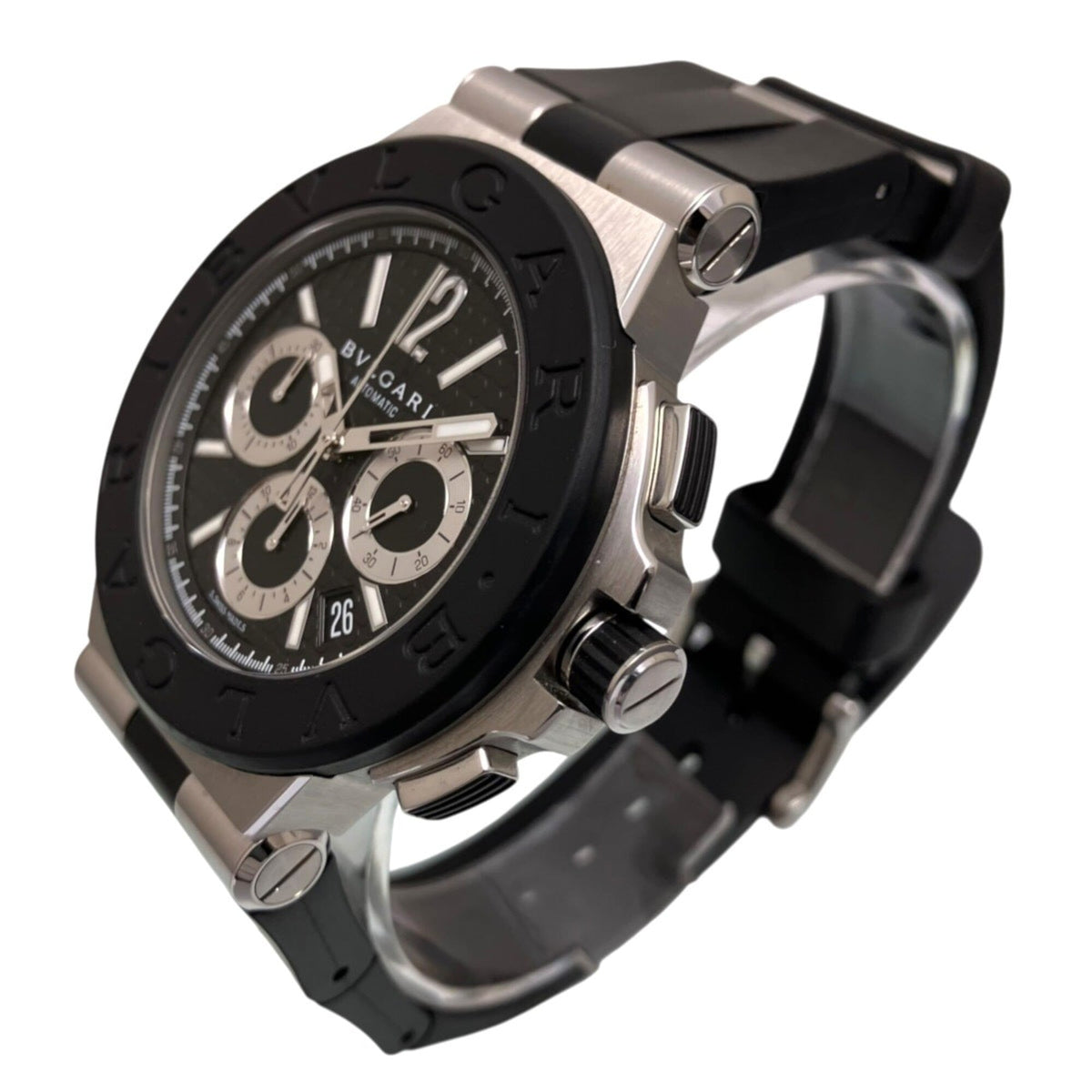 Montre Bvlgari Bulgari BVLGARI Diagono DG42SVCH Noir cadran 45 mm