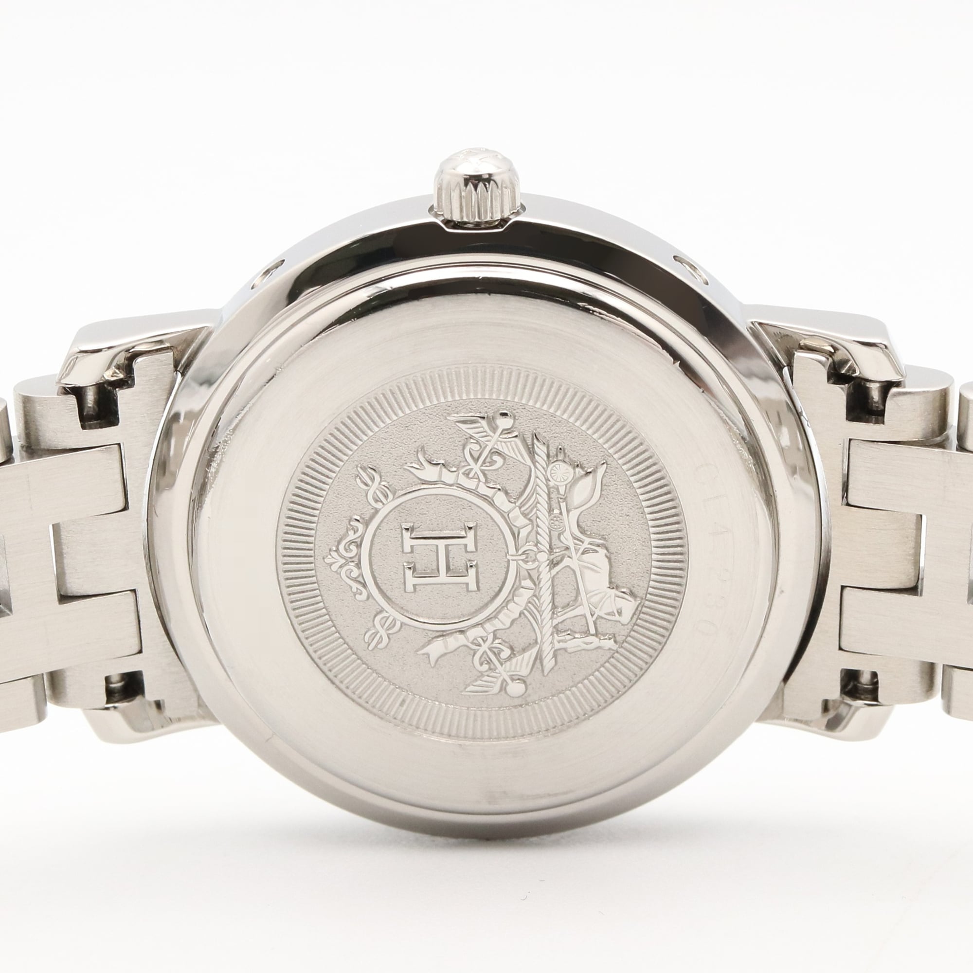 Hermes Clipper CL4.230 Pink Dial Stainless steel 24mm Watch