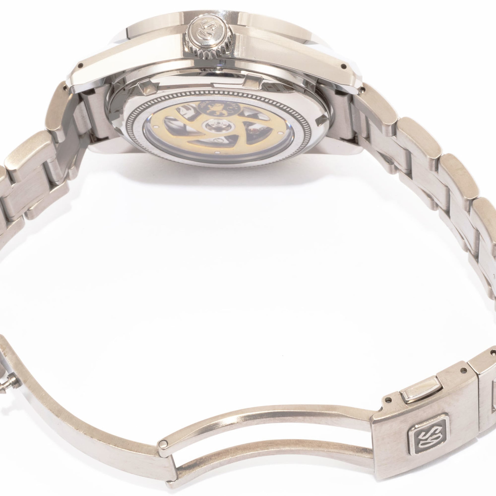 Montre mécanique Grand Seiko Heritage Collection à haute fréquence SBGJ255, titane brillant argenté, pour homme