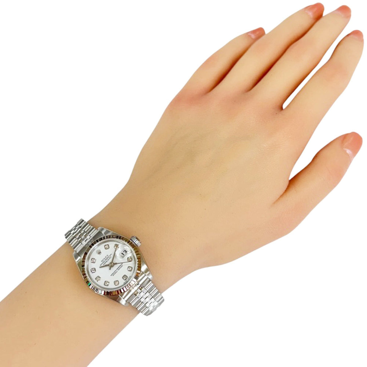 Rolex Datejust Oyster Perpetual 79174G White Dial 26mm Watch