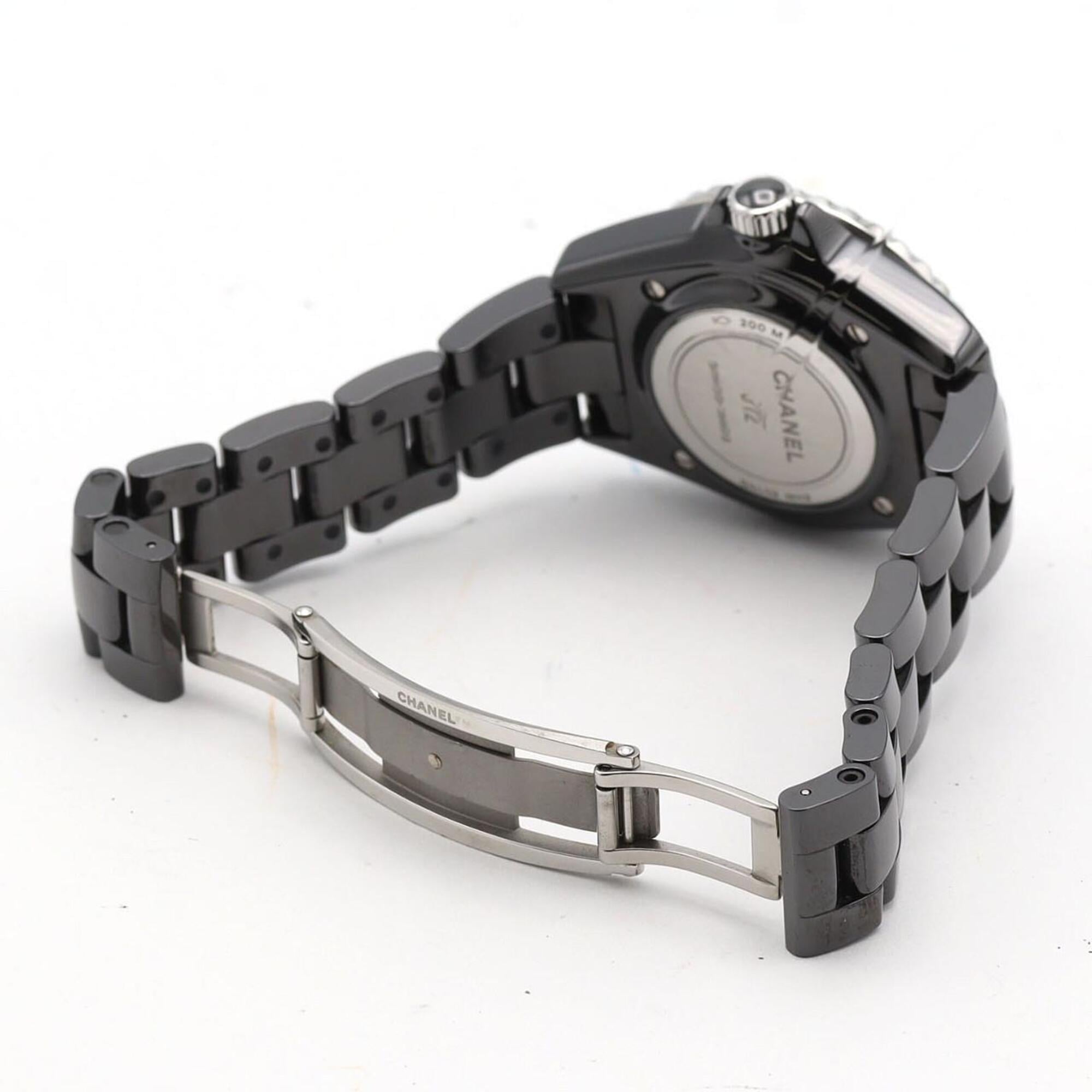 Chanel J12 Phantom 33mm Ceramic H6346 Quartz Watch