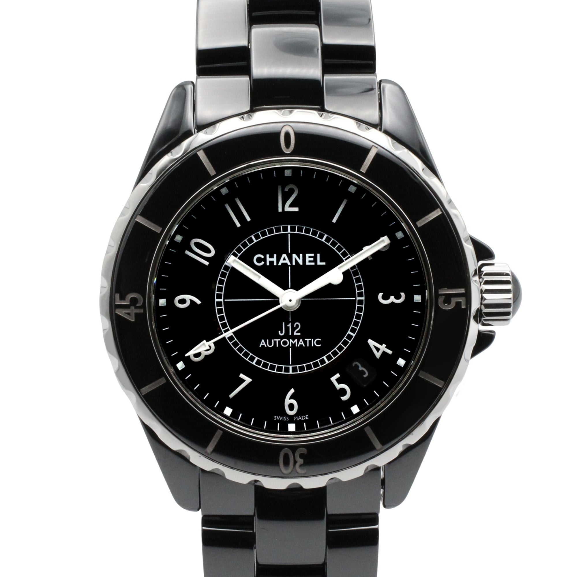 Chanel J12 H0685 Black Dial Ceramic 38mm Watch