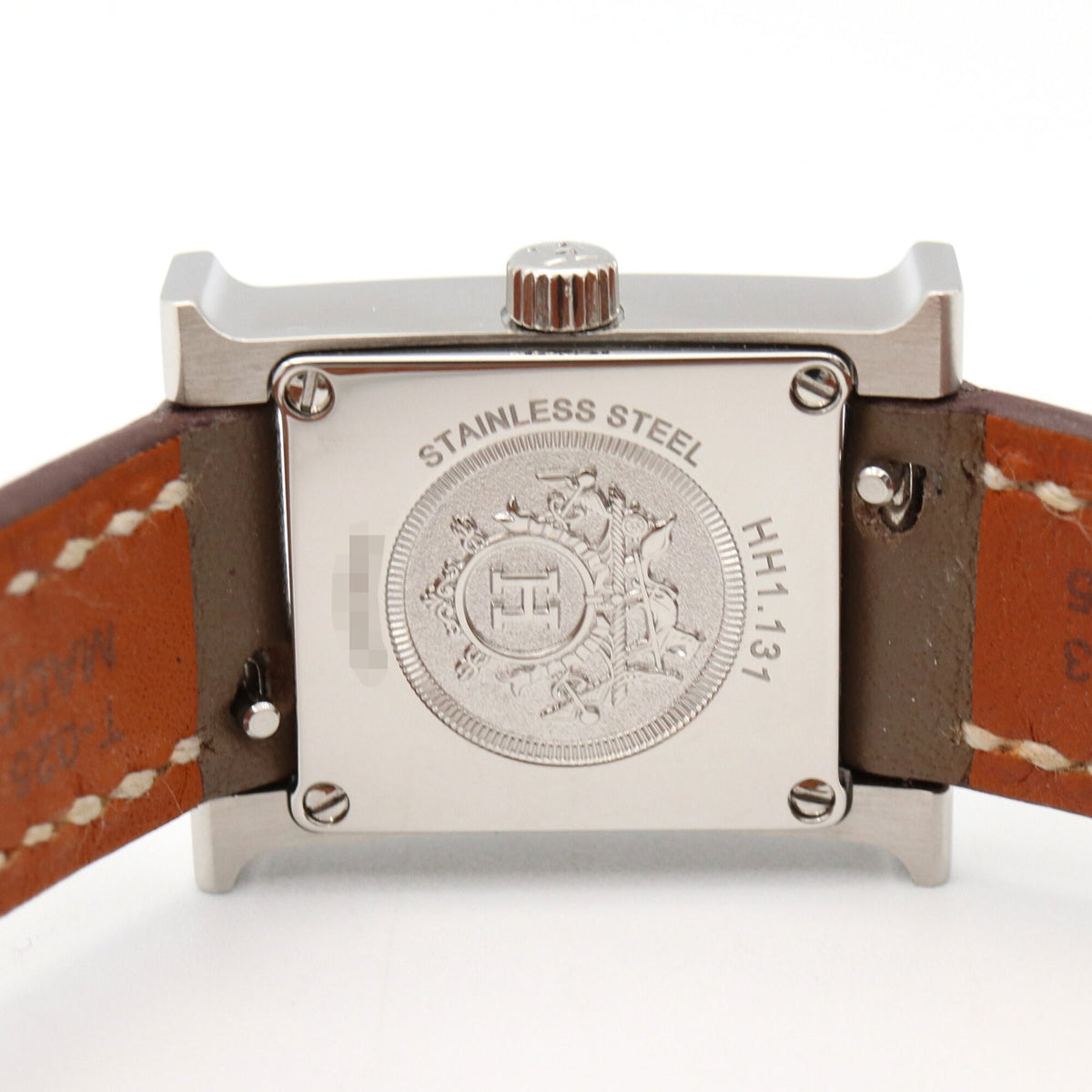 Hermes H- Mini Diamond Bezel HH1.131 White Dial 17mm Watch