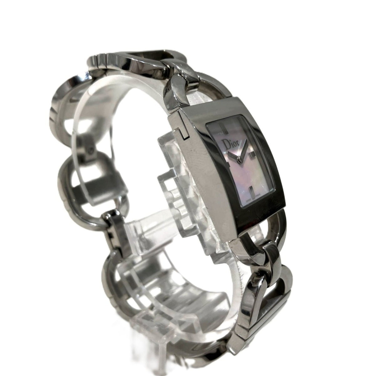 Christian Dior Malice D78-109 Weiß Zifferblatt in Muscheloptik 19 mm Uhr