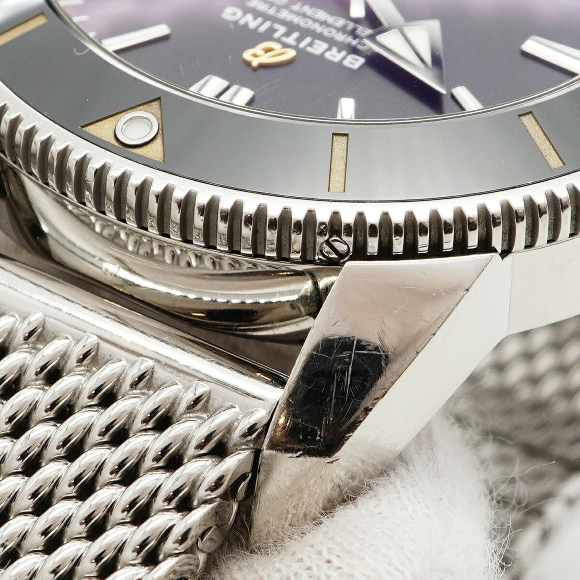 Breitling Superocean AB2020 Herrenuhr Schwarz Zifferblatt