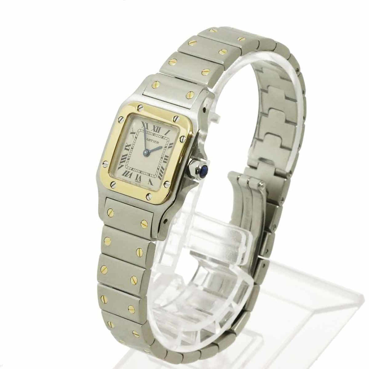 Cartier Santos Galbee SM W20012C4 Ivory Dial 23mm Watch
