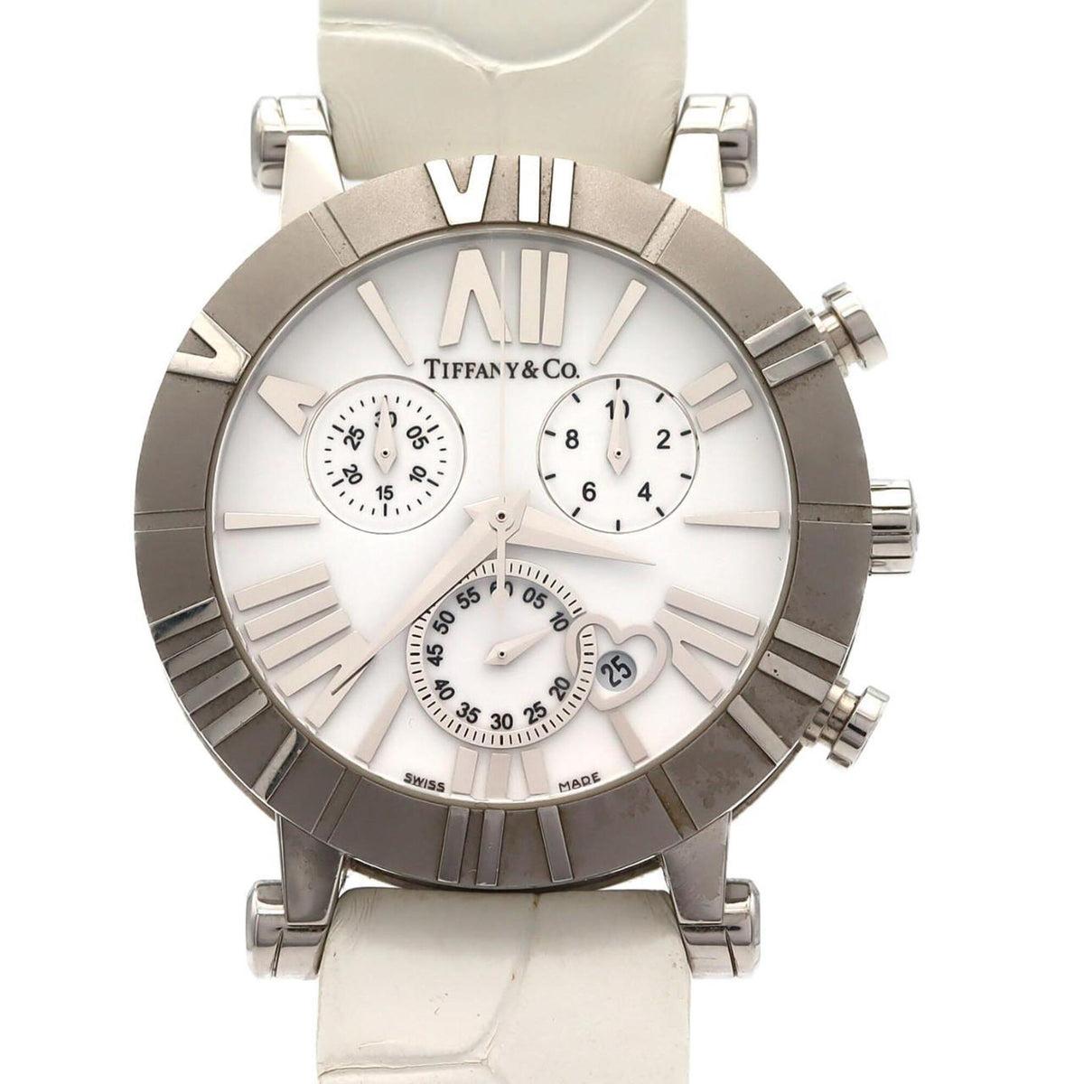 Tiffany & Co. Atlas Lady Chronograph Z1301.32.11A20A71A White Dial 36mm Watch