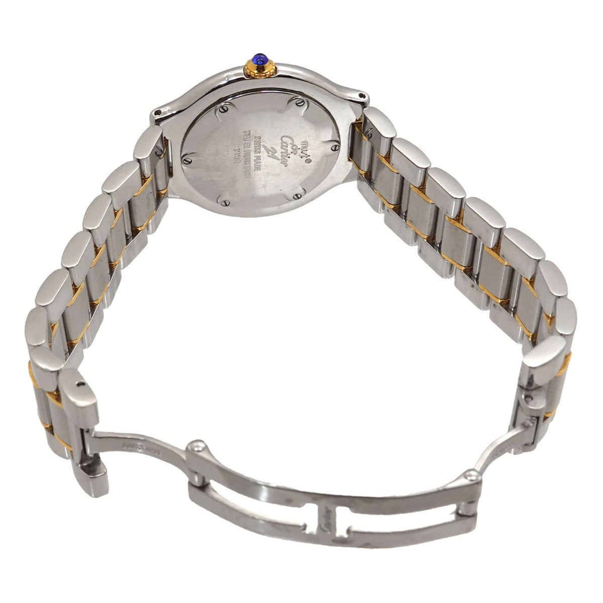 Cartier Must 21 Vingt-et-un W10072R6 horloge met zilveren wijzerplaat, 31 mm