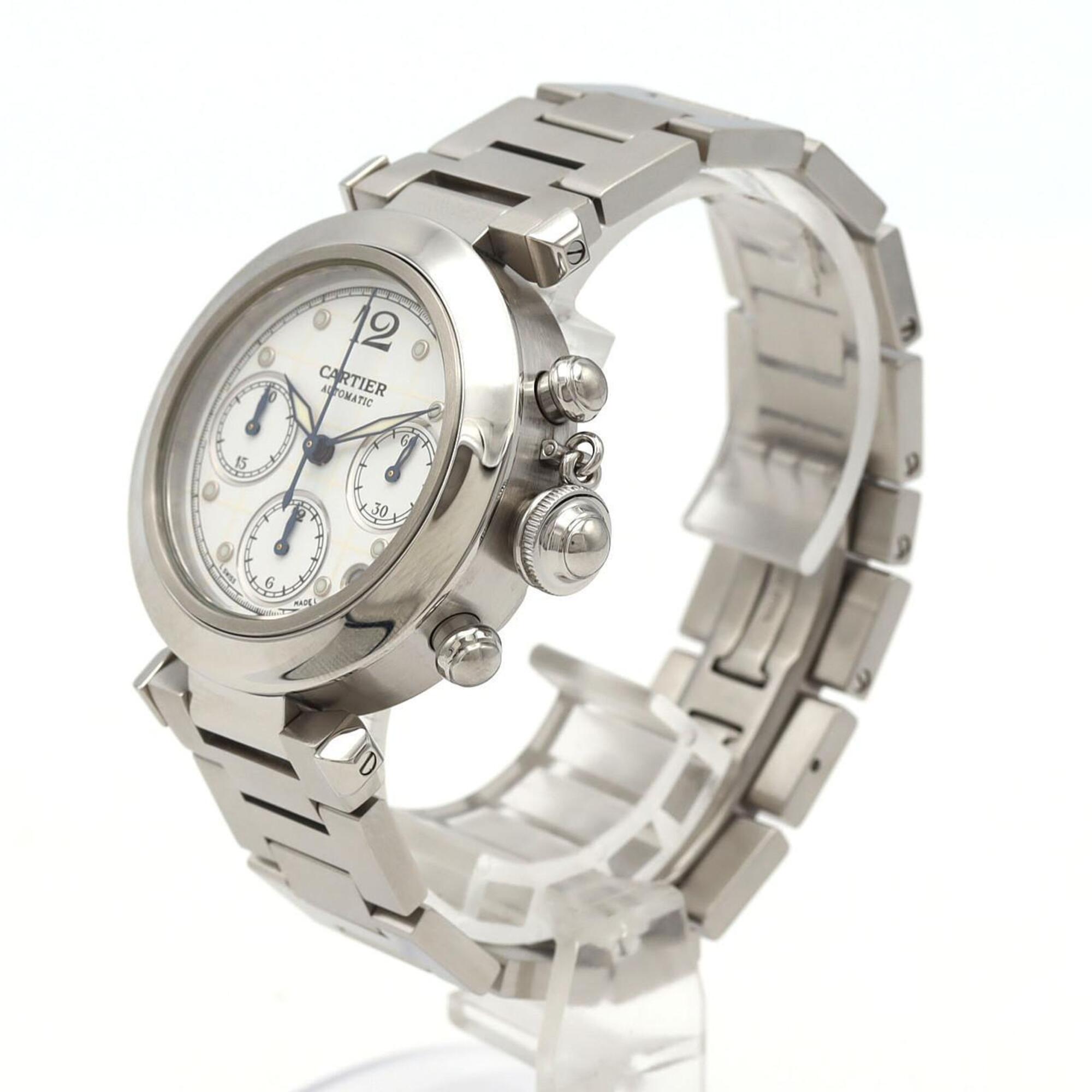Cartier Pasha W31039M7 White Dial Stainless steel 36mm Watch