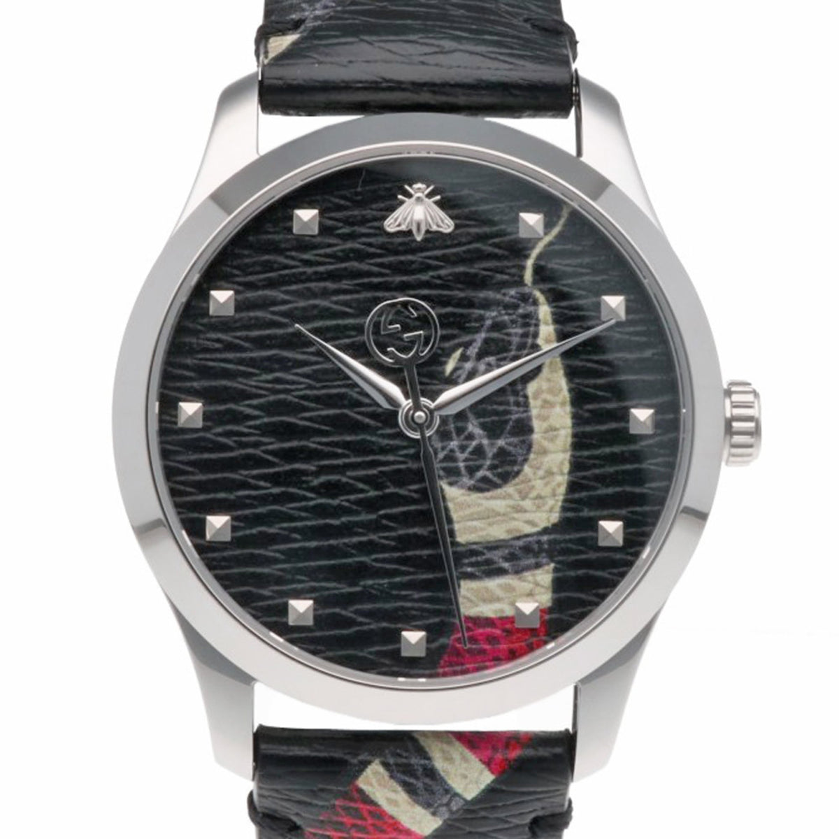 Montre Gucci G-Timeless YA1264007A/126.4 Noir avec cadran de 38 mm