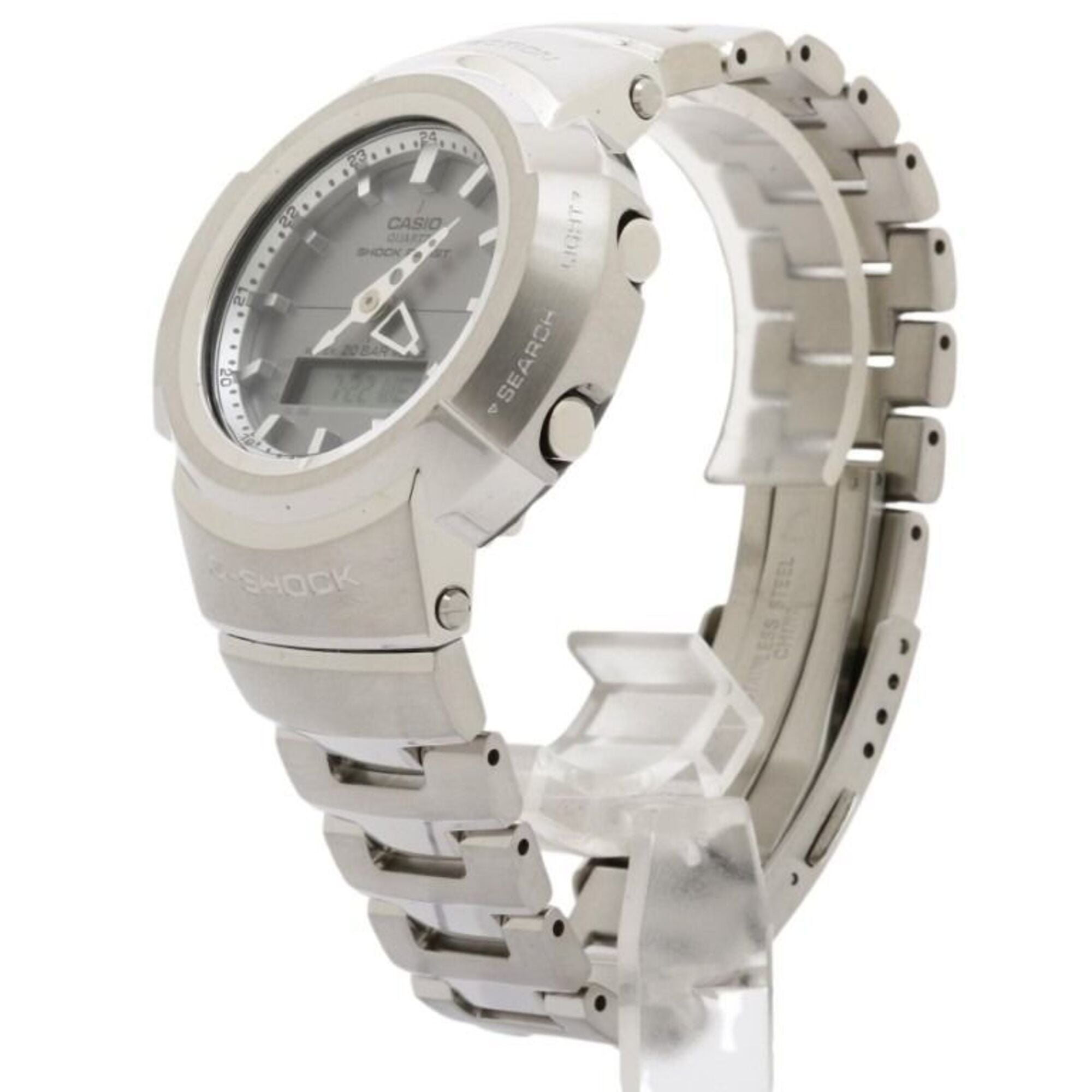 Montre Casio G-SHOCK FULL METAL série AW-500, modèle AWM-500D-1A8JF, cadran gris, 44 mm