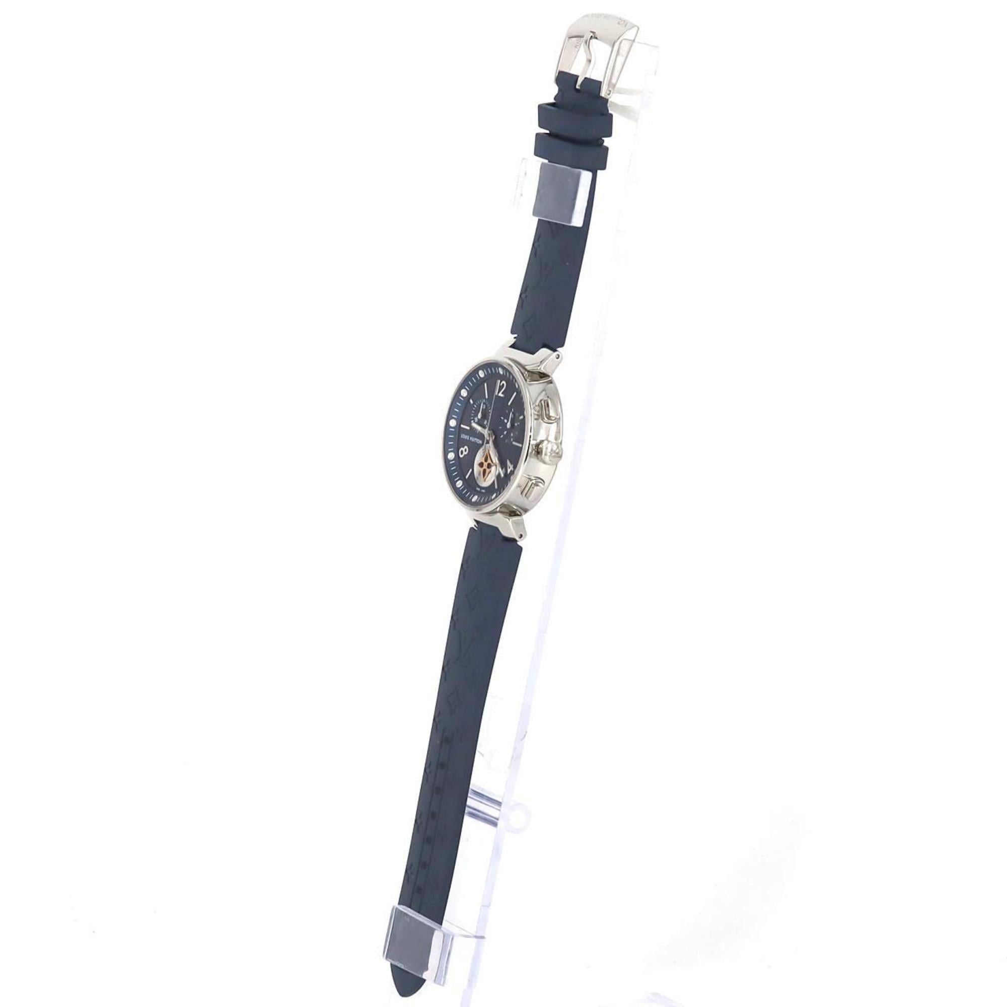 Louis Vuitton Tambour Moon Star Chrono QA032 Stainless Steel Quartz Watch