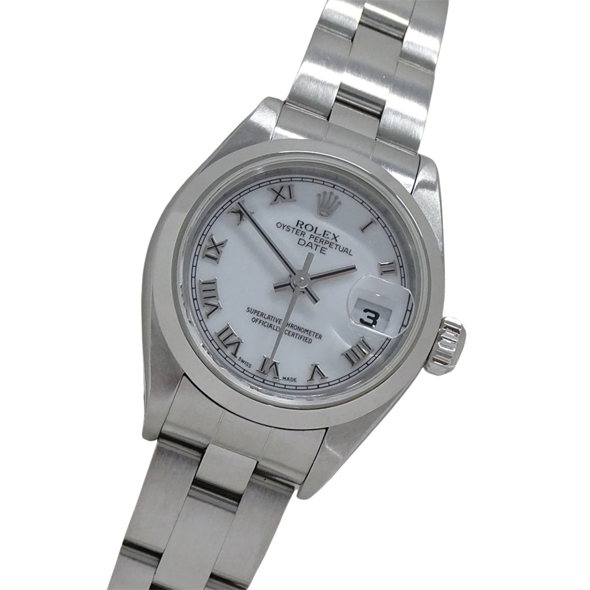Rolex Oyster Perpetual Date 79160 White Dial 26mm Watch