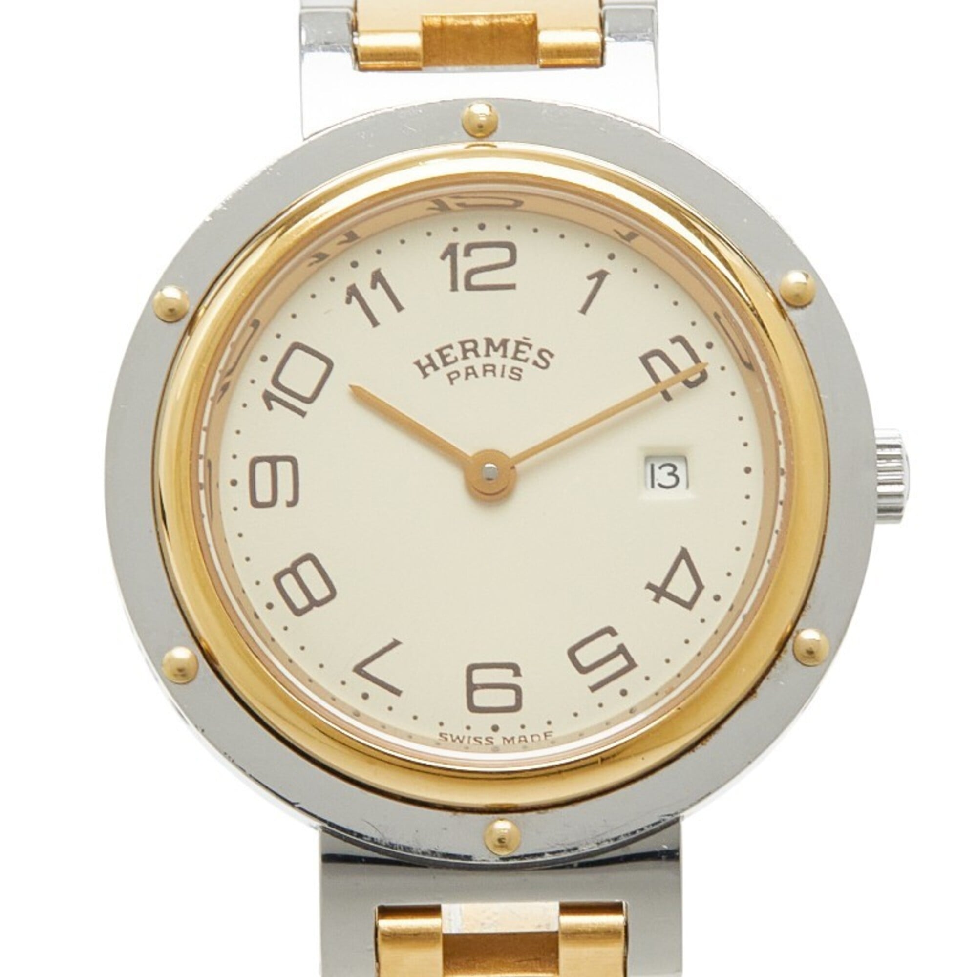 Hermes Clipper CL3.440 Beige Dial 30mm Watch