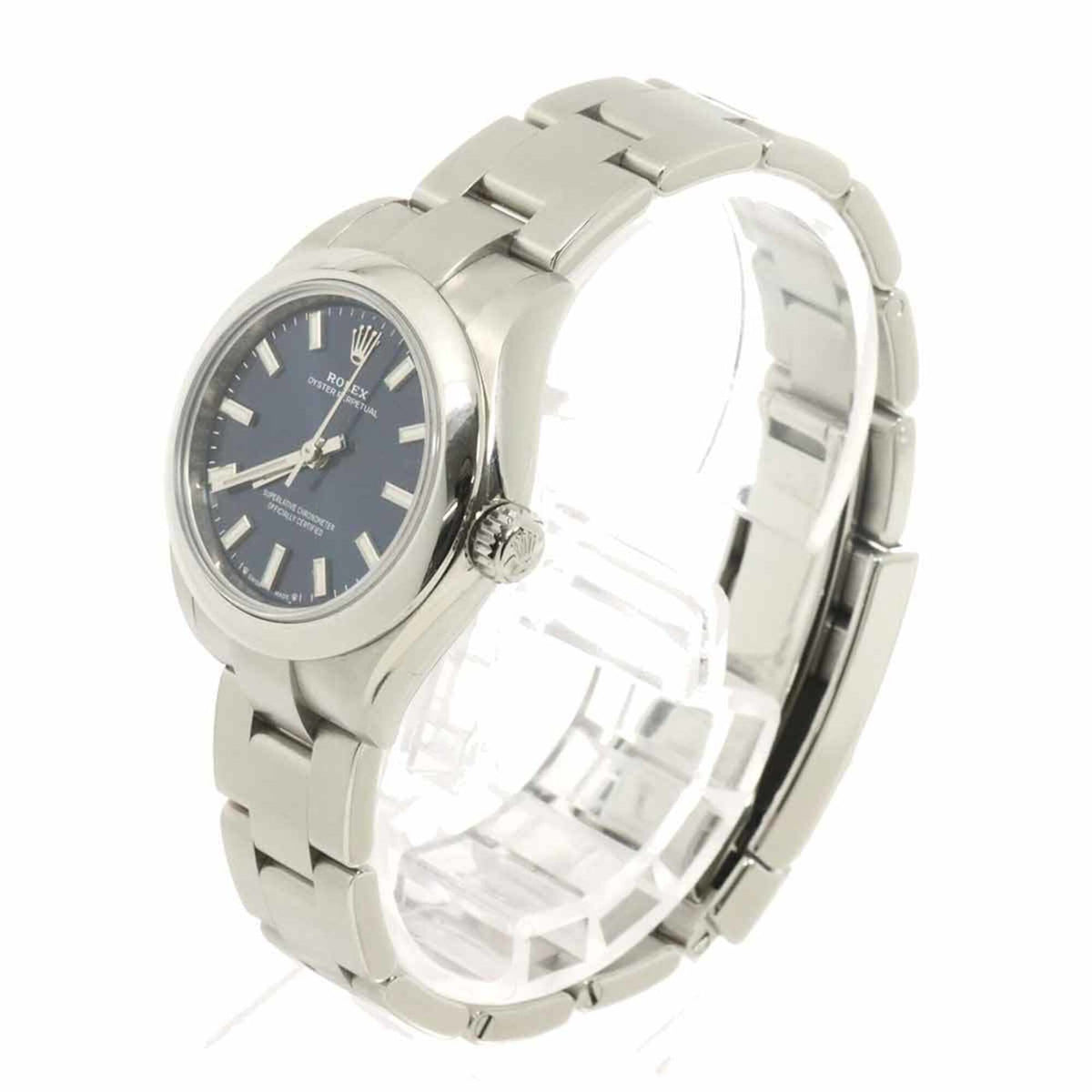 Montre Rolex Oyster Perpetual 176200 à cadran bleu, 28 mm