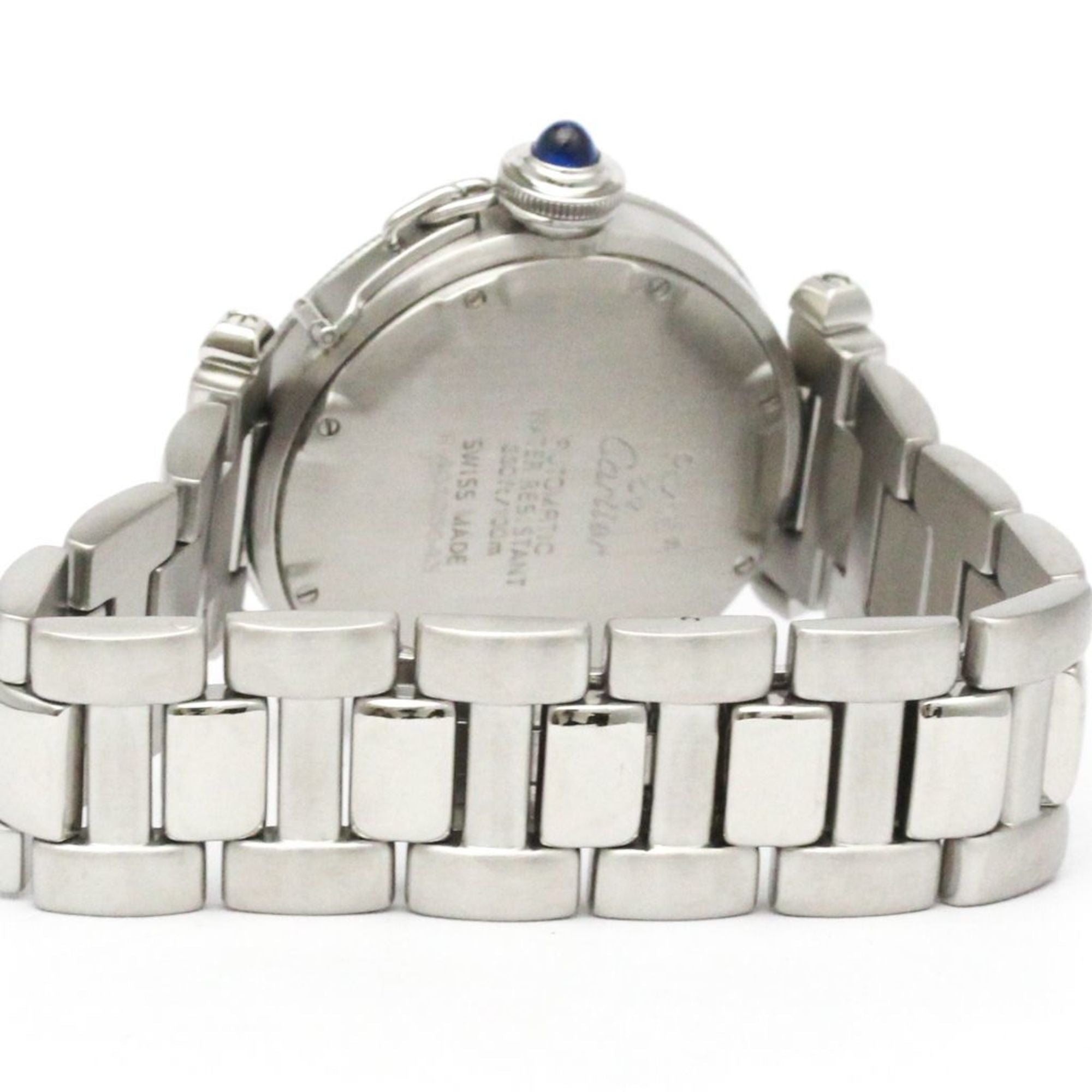 CARTIER Pasha Original Steel Automatic Unisex Watch W31007H2 Polished