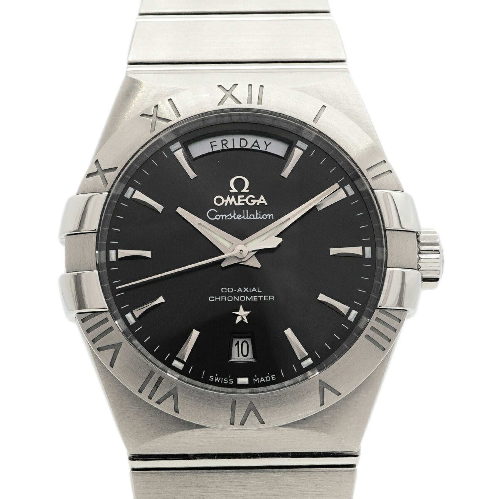 Omega Constellation Day-Date Co-Axial 123.10.38.22.01.001 Black Dial