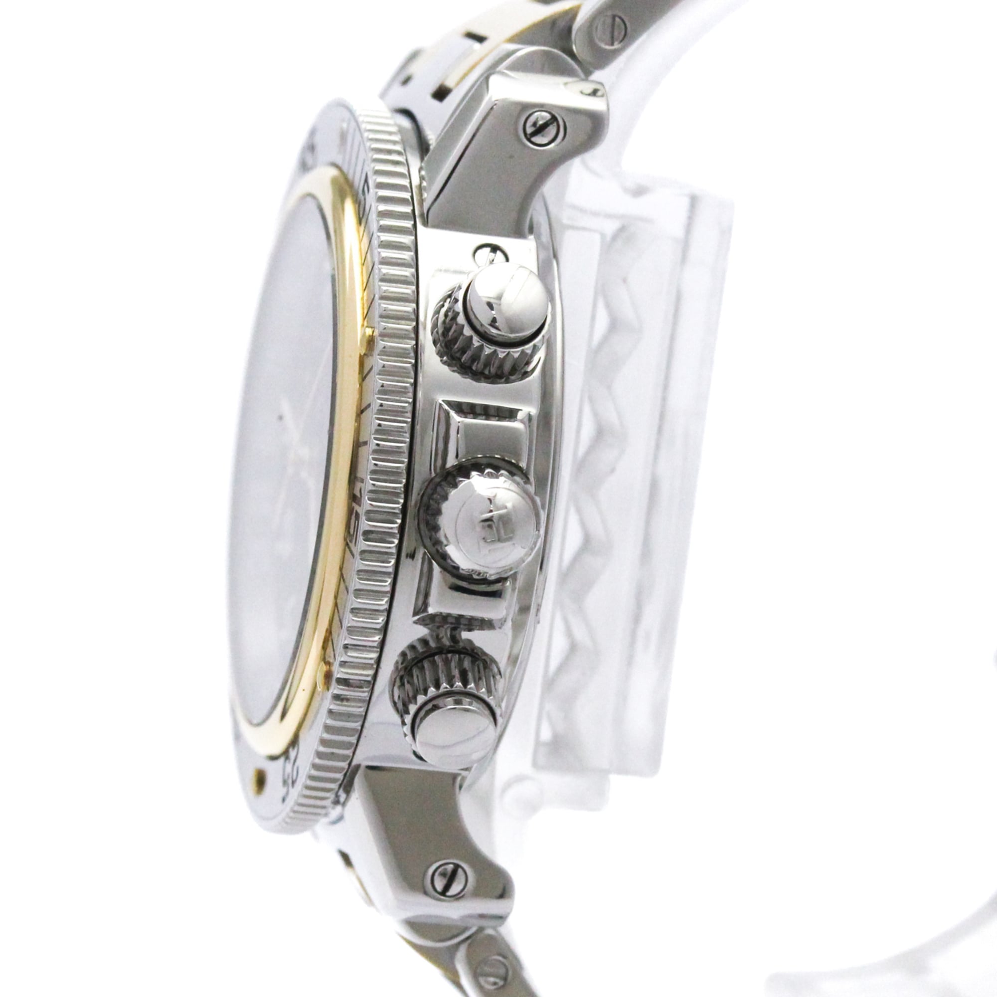 HERMES Clipper Diver Chronograph 18K Gold Steel CL2.320
