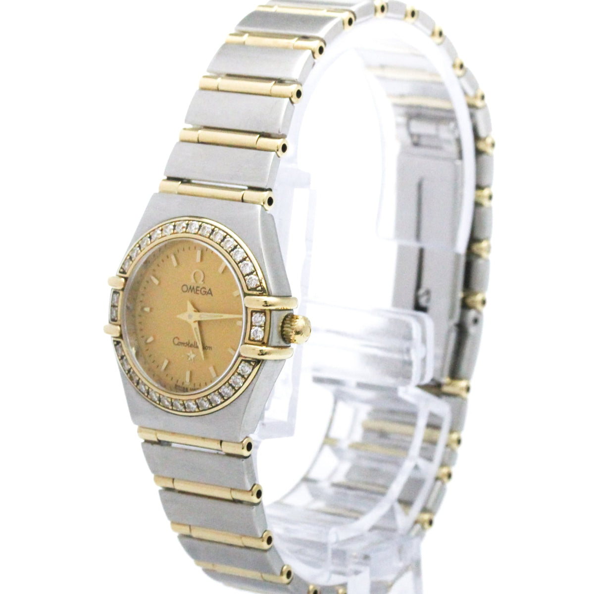 Montre Omega Constellation 1267.1 à cadran doré, 22 mm