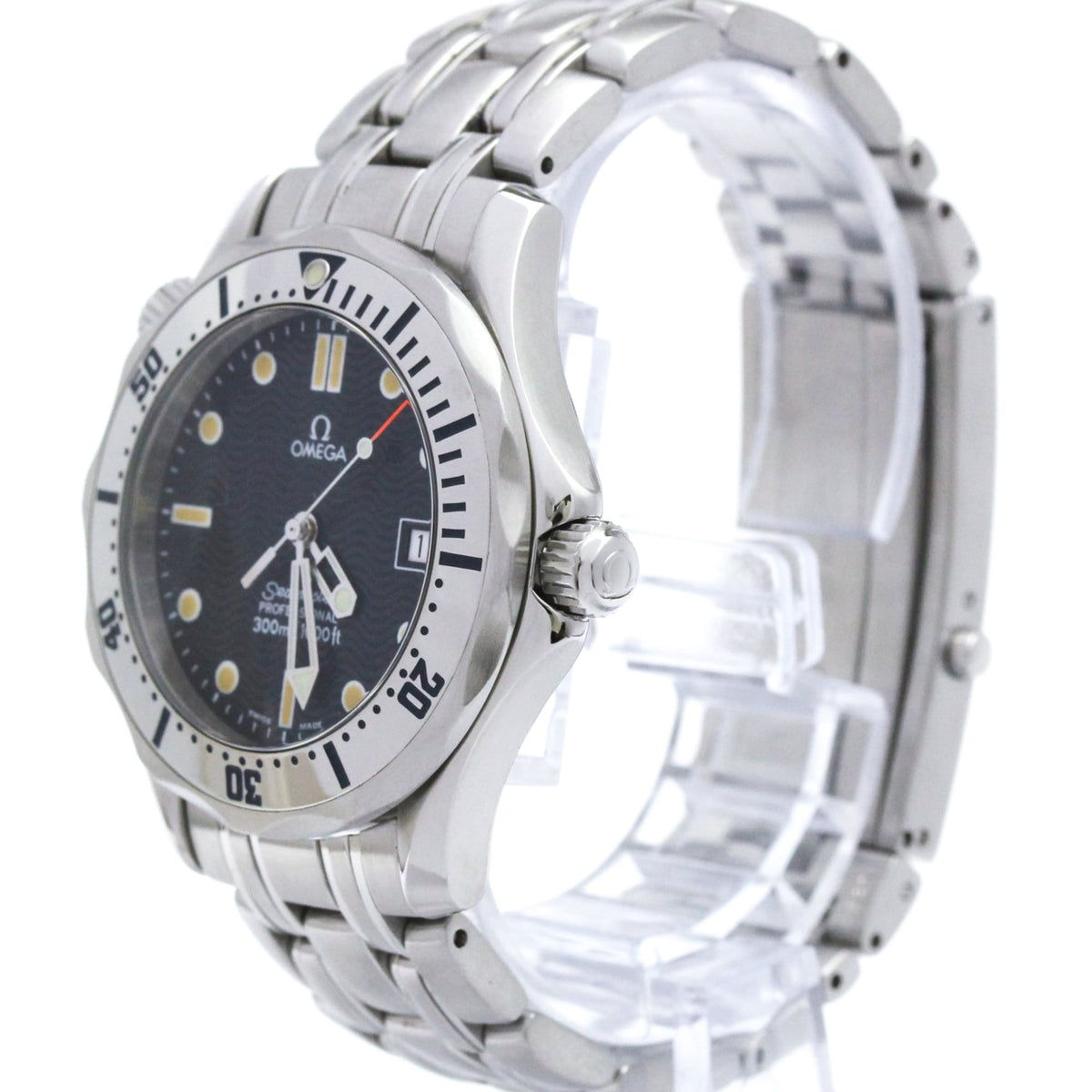 Omega Seamaster 2562.8 horloge met blauwe wijzerplaat, 36 mm