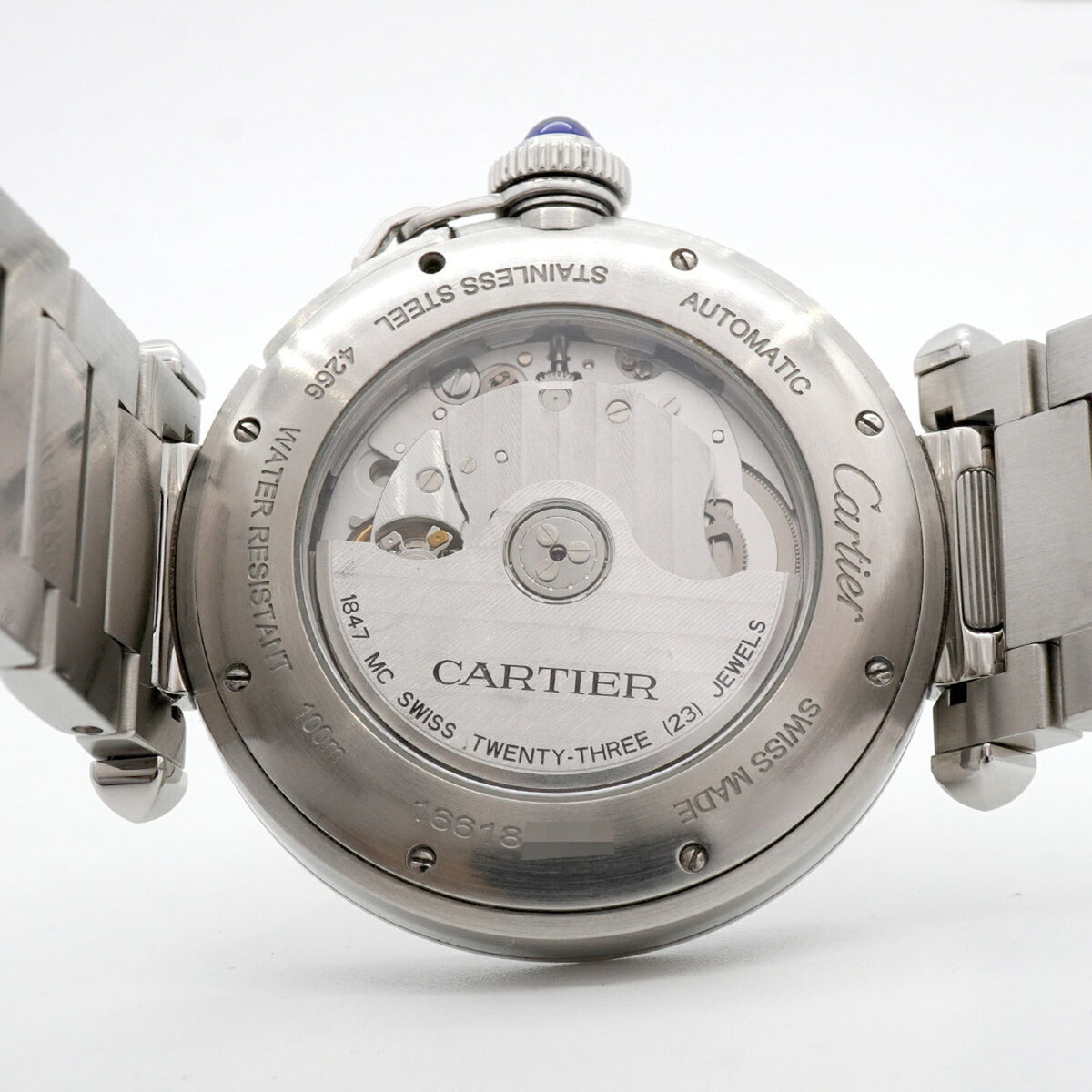 Cartier Pasha de WSPA0009 Silver Dial 40mm Watch