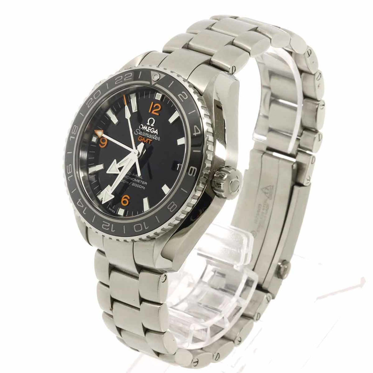 Omega Seamaster Planet Ocean 600M Co-Axial GMT 232 30 44 22 01 002 Horloge met zwarte wijzerplaat, 44 mm
