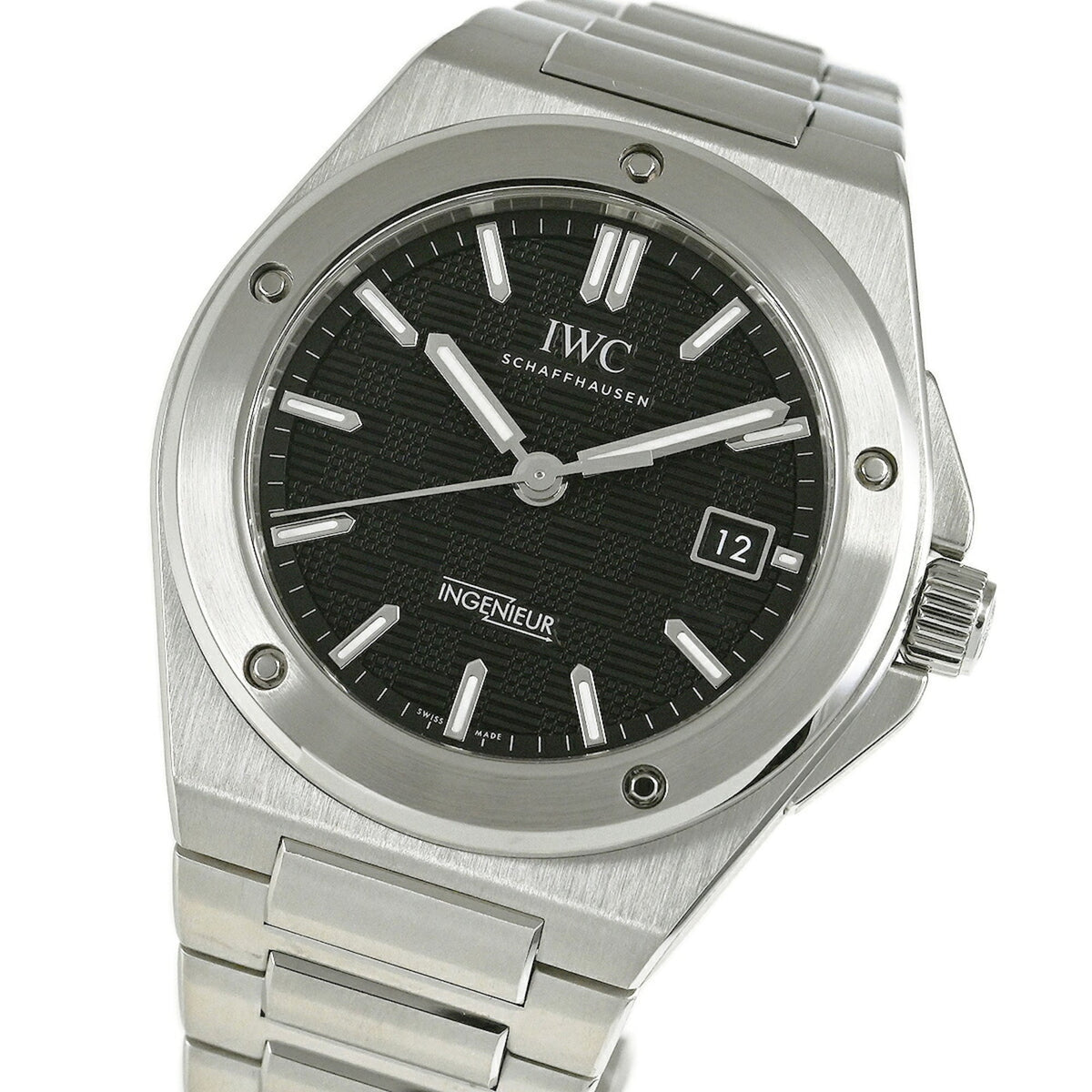 IWC Ingenieur IW328901 met zwarte wijzerplaat 40mm horloge