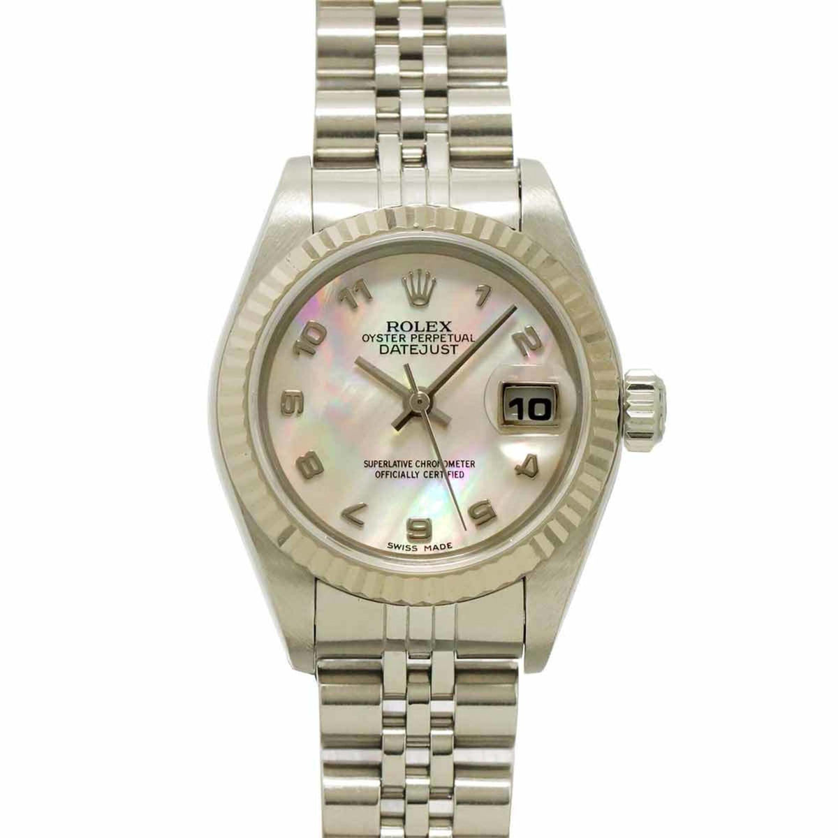Rolex Datejust 79174NR Pink shell Dial 26mm Watch