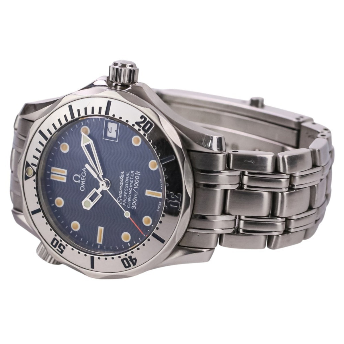 Omega Seamaster Professional Chronometer 2552.8, marineblaues Zifferblatt, 36 mm Uhr