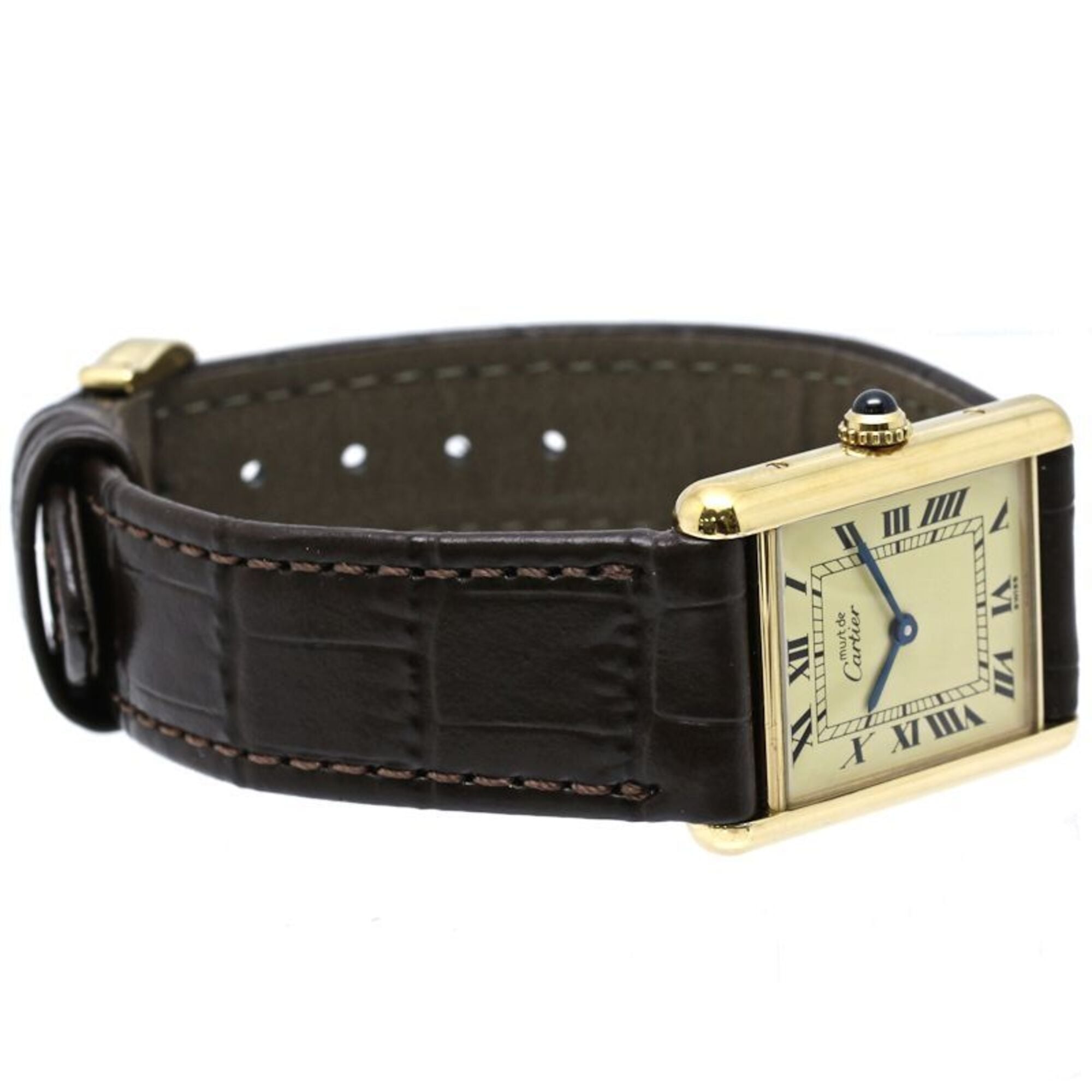 Cartier Must Tank LM W1002753 Ivory Dial 23mm Watch