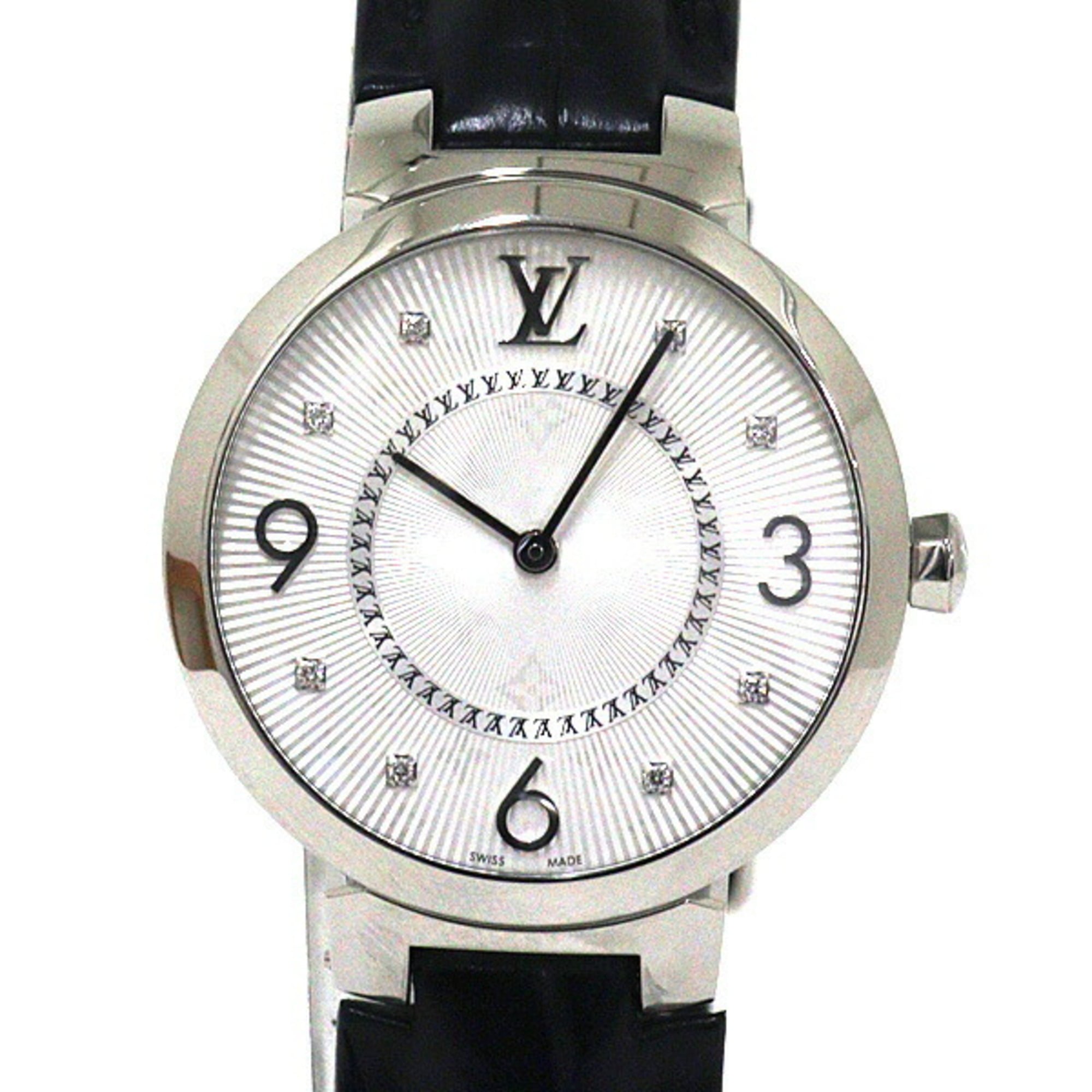 Louis Vuitton Tambour MM Q13MJ Women's Quartz Watch (Refurbished)