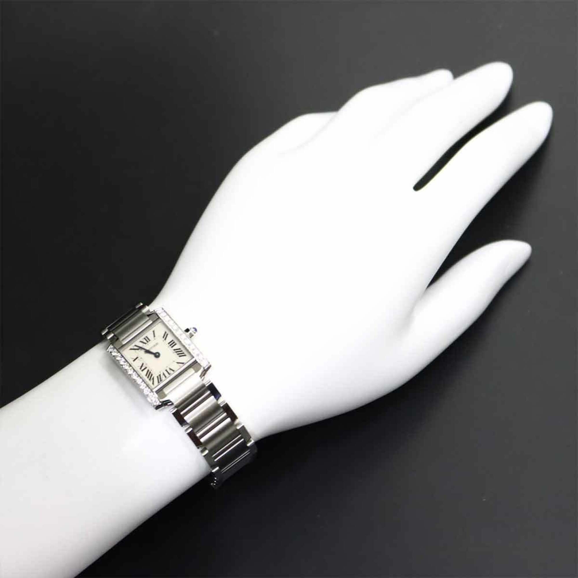 Cartier Tank Francaise SM W4TA0008 Ivory Dial 20mm Watch