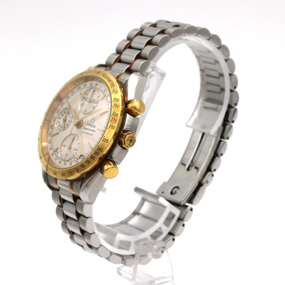 Montre Omega Speedmaster Day-Date 3321.3 cadran argenté 39mm
