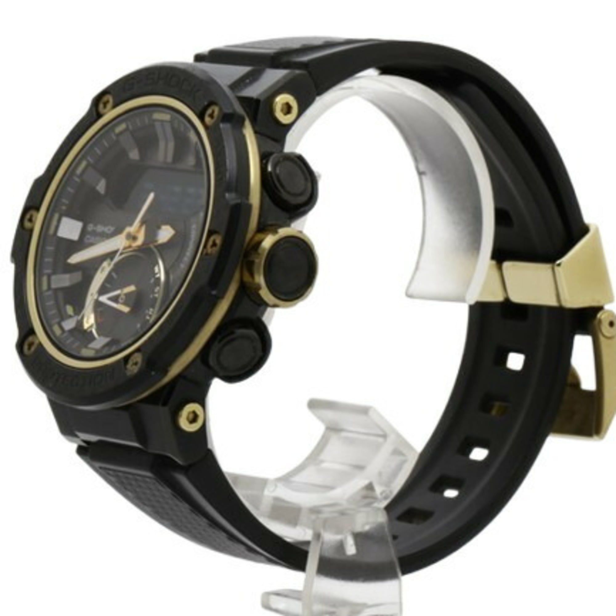 CASIO G-SHOCK G-STEEL GST-B200X-1A9JF Men's Watch, Black Carbon Fiber, Stainless Steel, Resin, Bluetooth, Solar, Analog-Digital