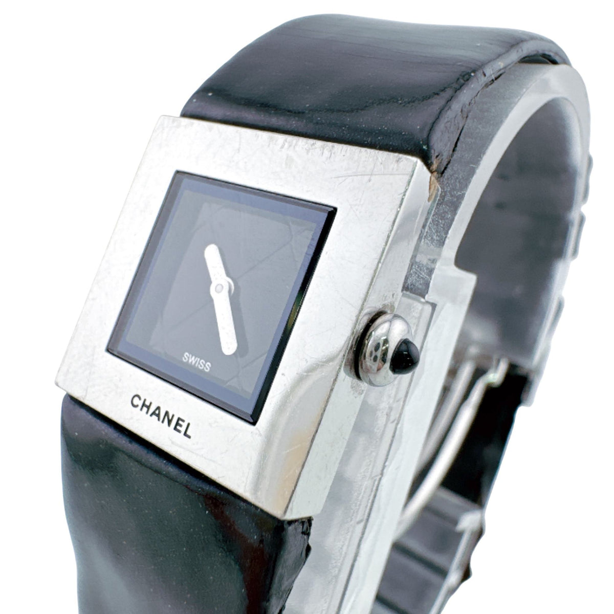 Chanel Matelassé Black Dial 17mm Watch