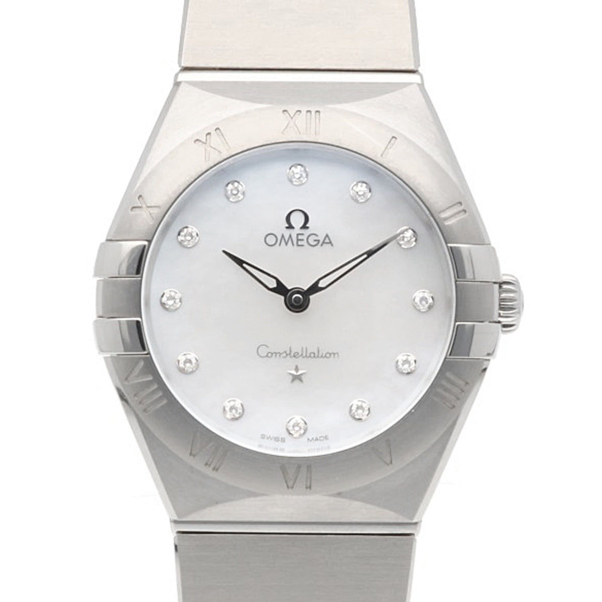 Omega Constellation 131.10.28.60.55.001 Horloge met witte wijzerplaat, 28 mm