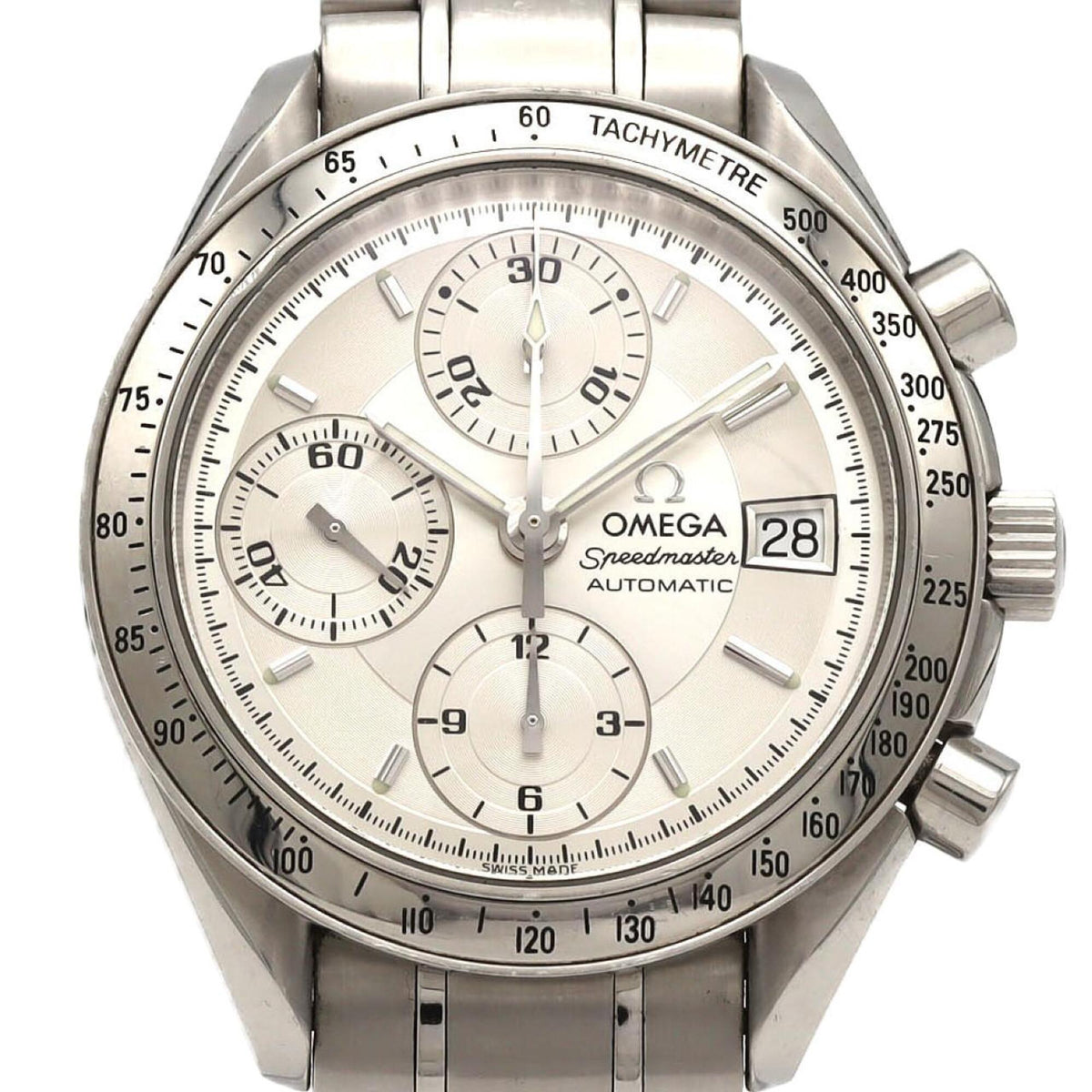 Omega Speedmaster Datum 3513.3 Silber Zifferblatt 39mm Uhr