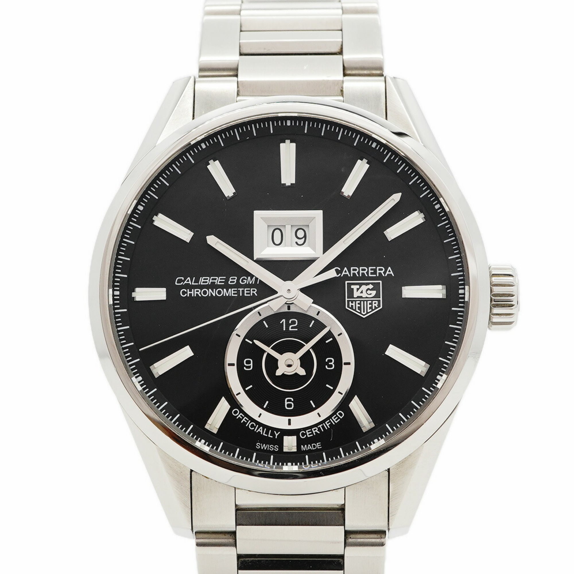 TAG Heuer Carrera Calibre 8 WAR5010 Black Dial Men's Watch