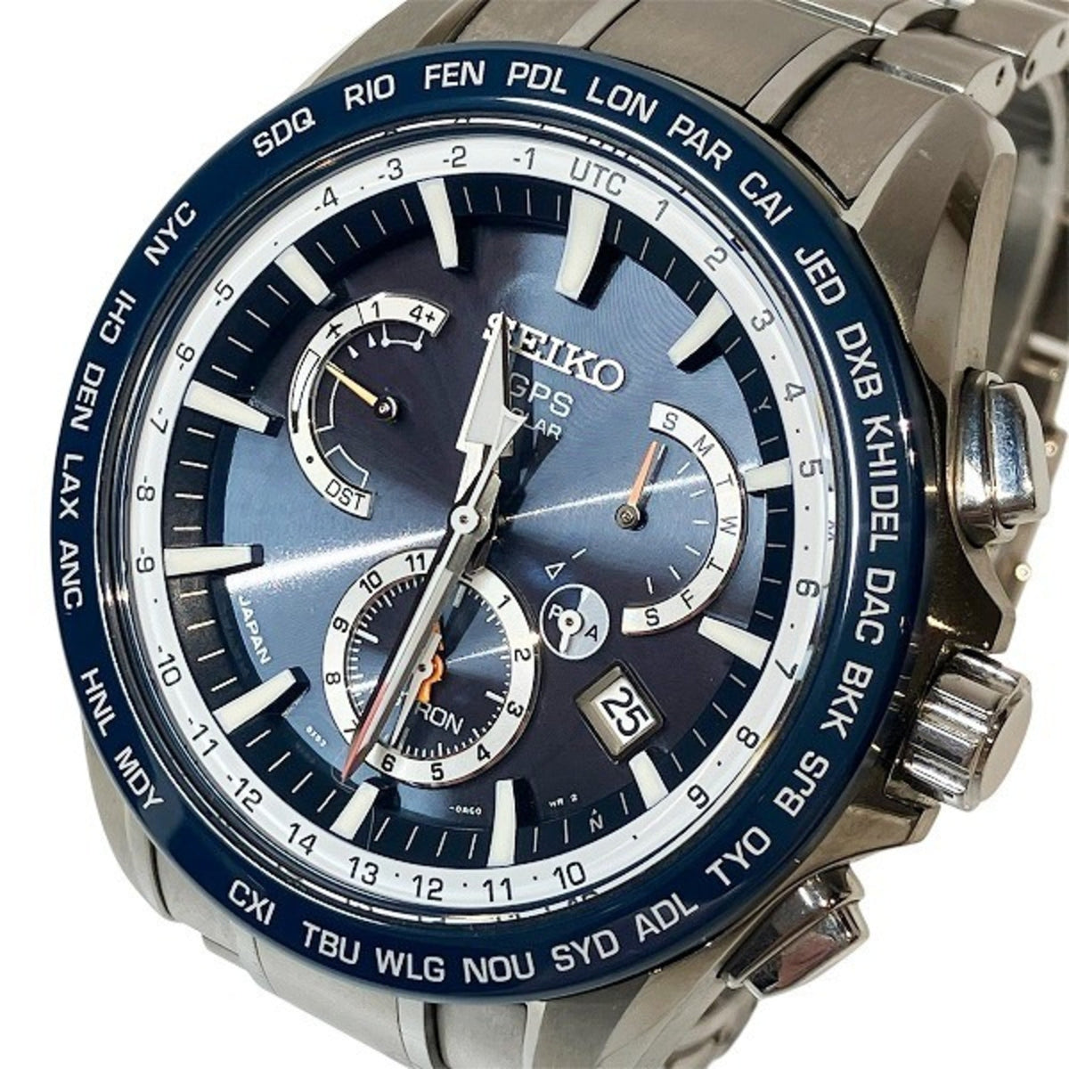 Seiko Astron SBXB053 SBXB053 8X53-0AD0, marineblaues Zifferblatt, 47 mm Uhr